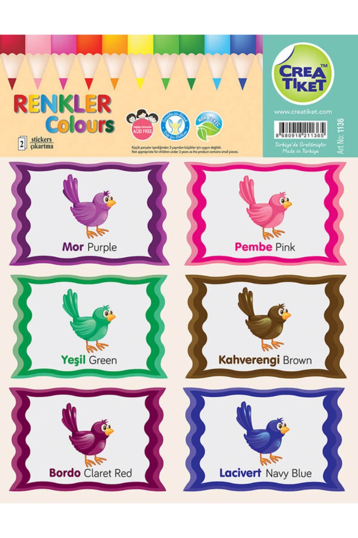 Creatiket Eğitici Çıkartma Ingilizce*türkçe