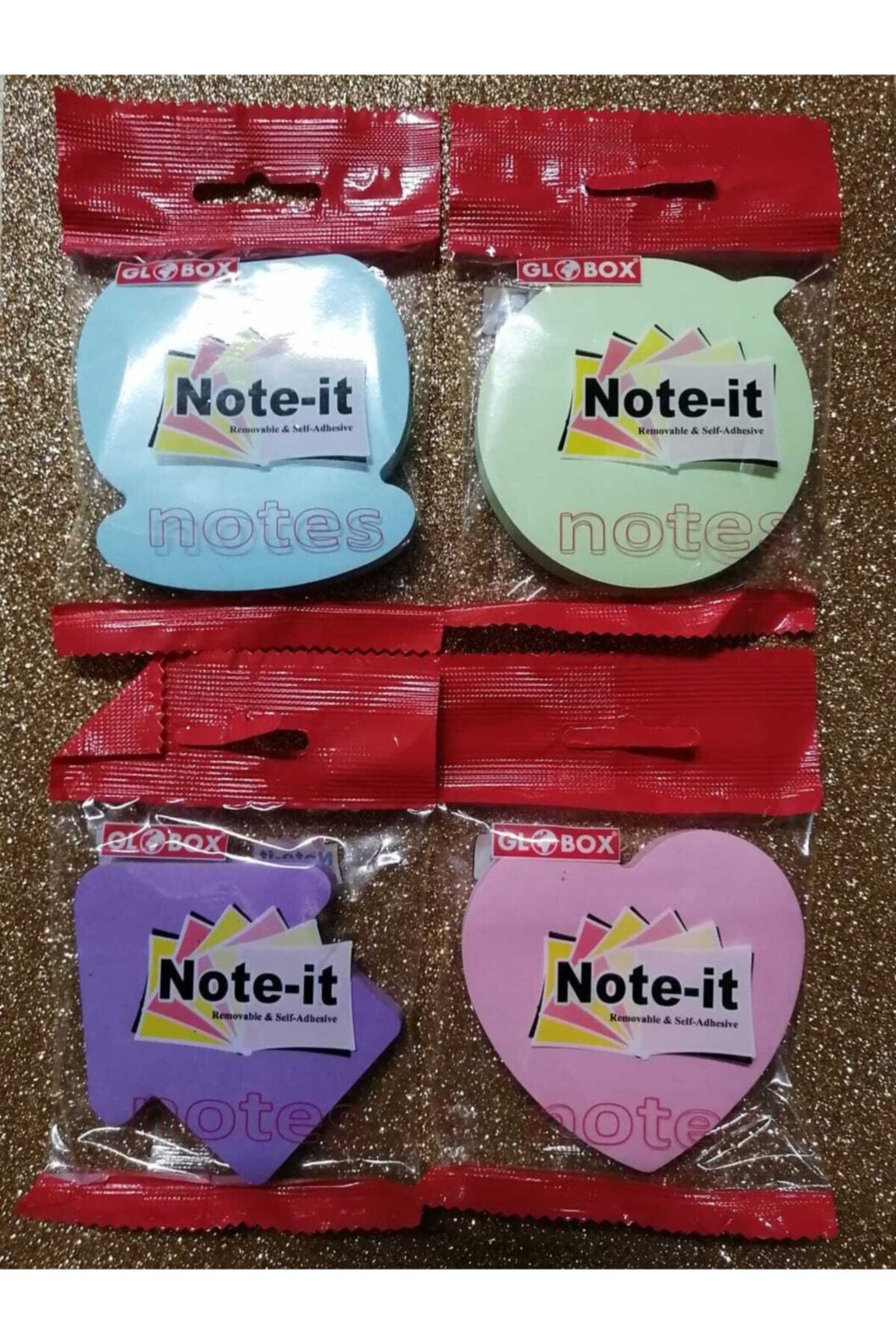 Yapışkanlı Not Kağıdı Seti 4 Paket Pastel Renkler 100 Sayfax4 Paket