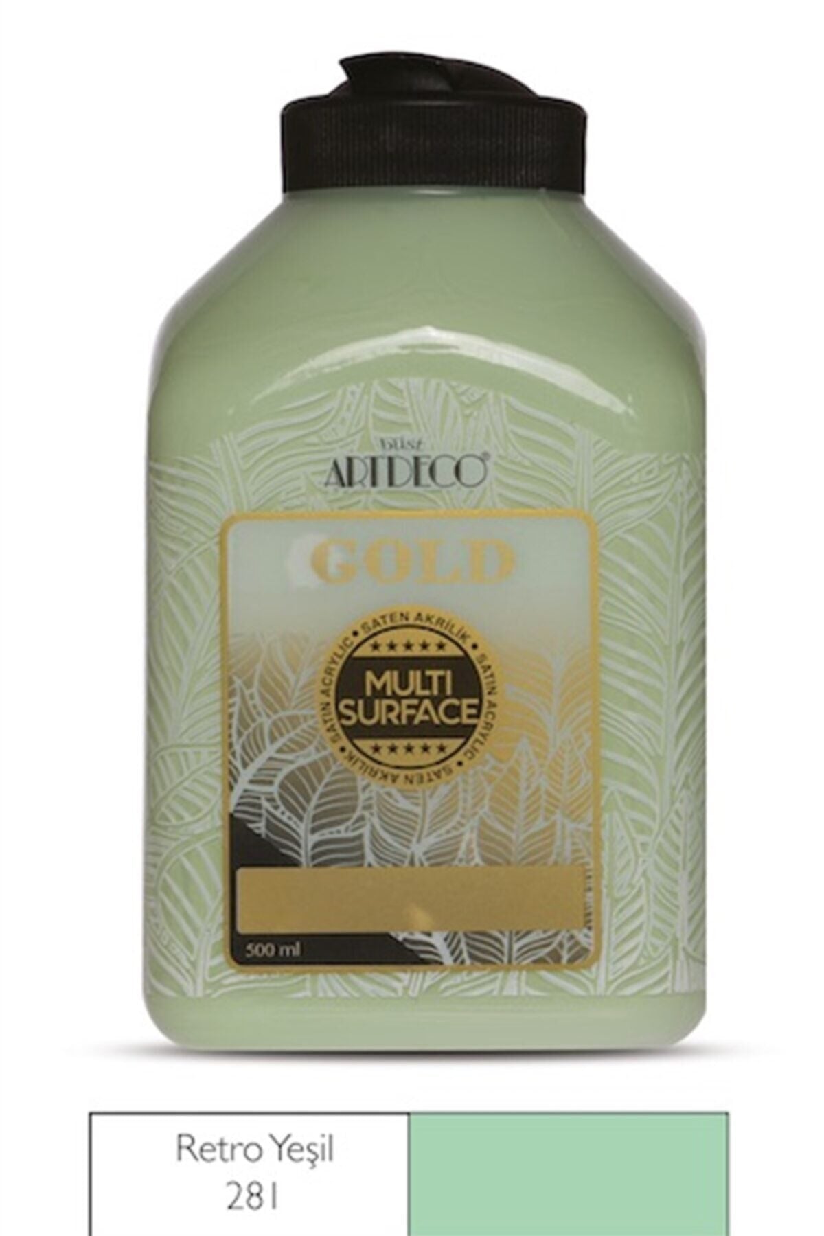 Gold Multi Surface Akrilik Boya 500 ml. 281 RETRO YEŞİL