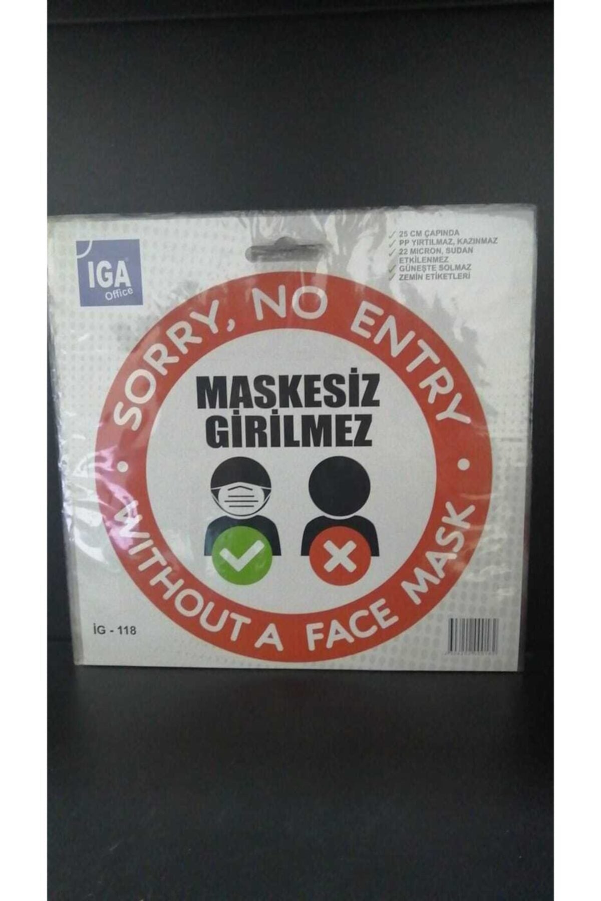 Zemin Uyarı Sticker Yapıştırmaları