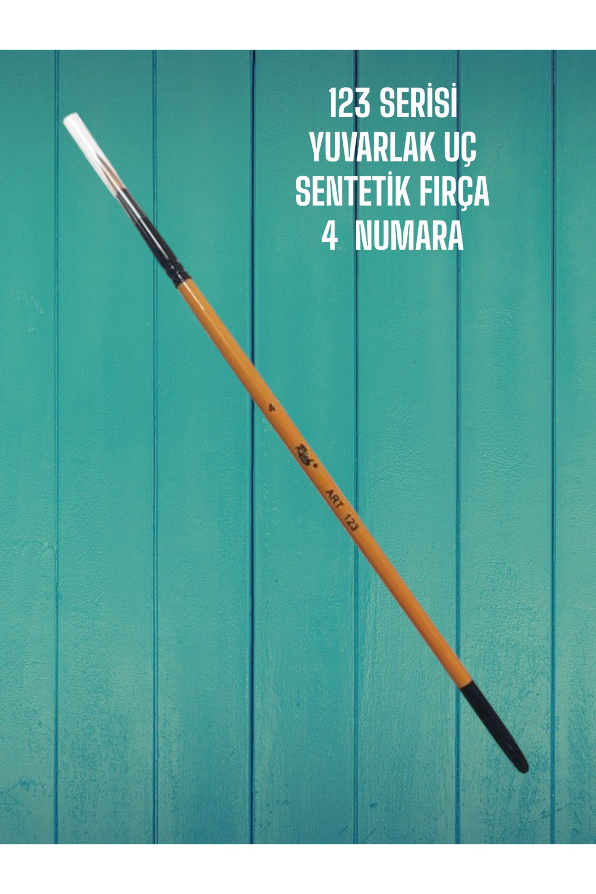 4 Numara 123 Serisi Yuvarlak Uç Fırça Sentetik Kıl
