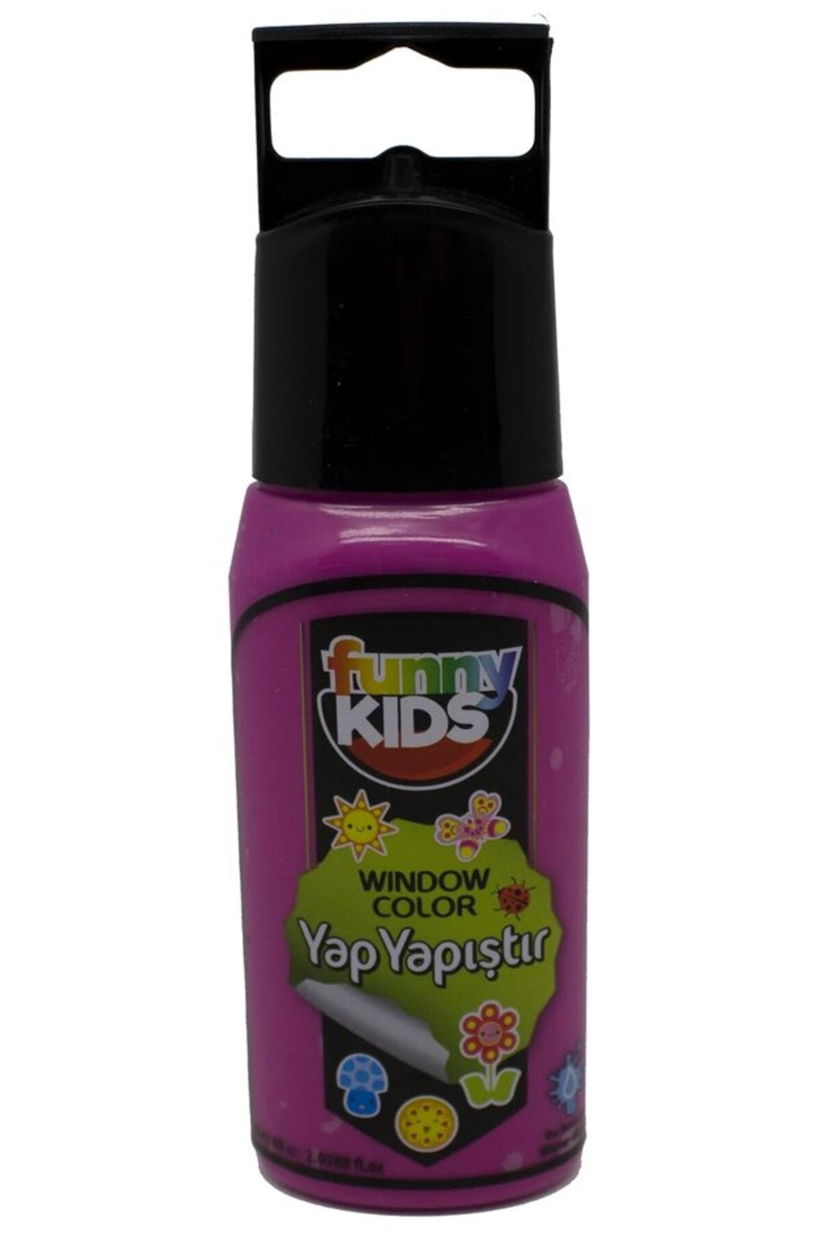 Funny Kids Yap Yapıştır Cam Boyası 60cc - 7506 Fuşya