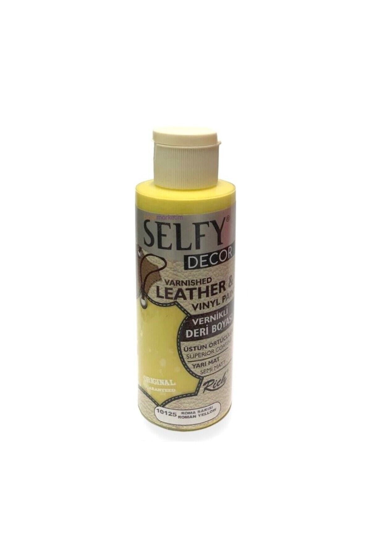 SELFY DECOR DERI BOYASI 120 CC ROMA SARISI