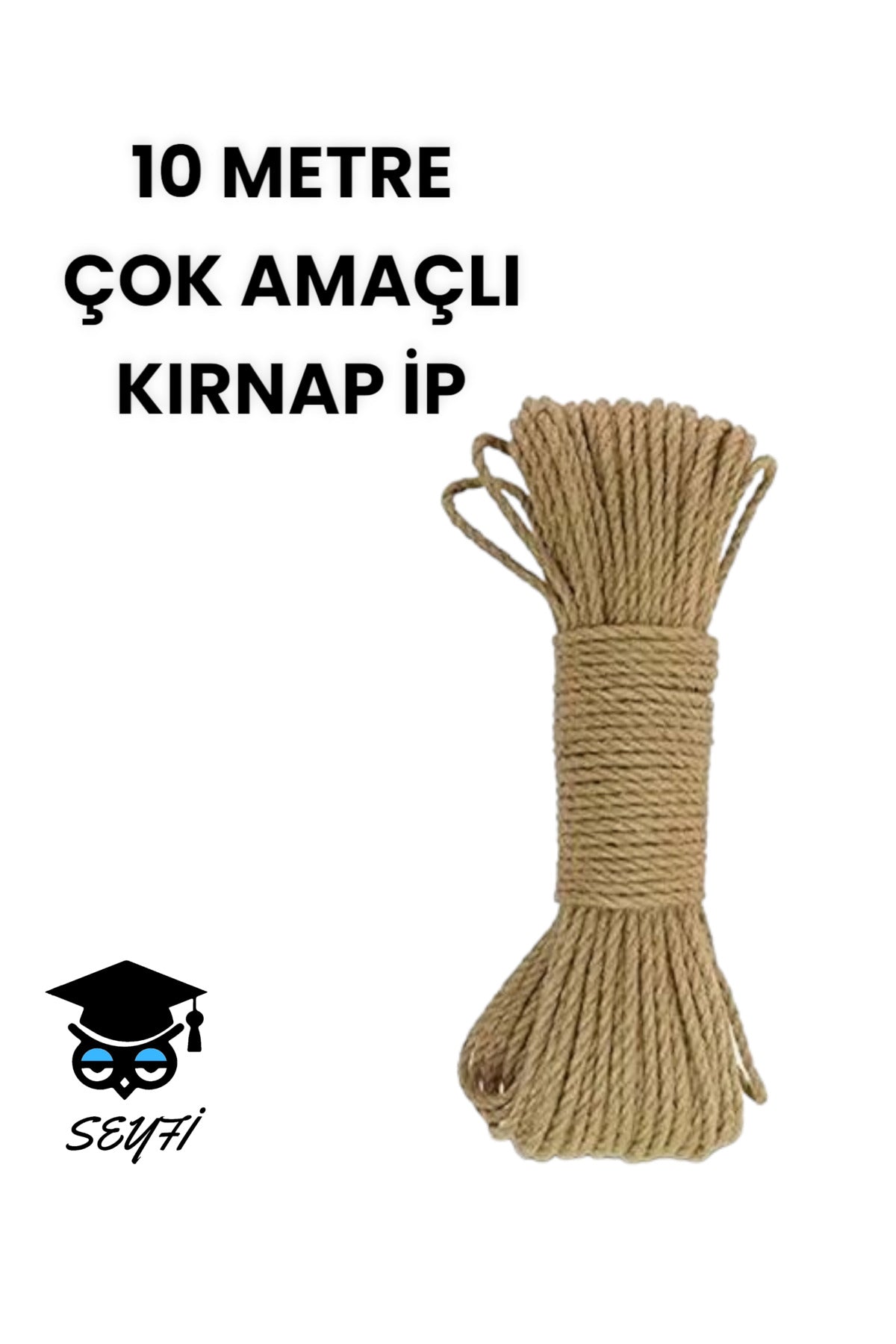 Çok Amaçlı Jüt Kırnap İpi 10 METRE