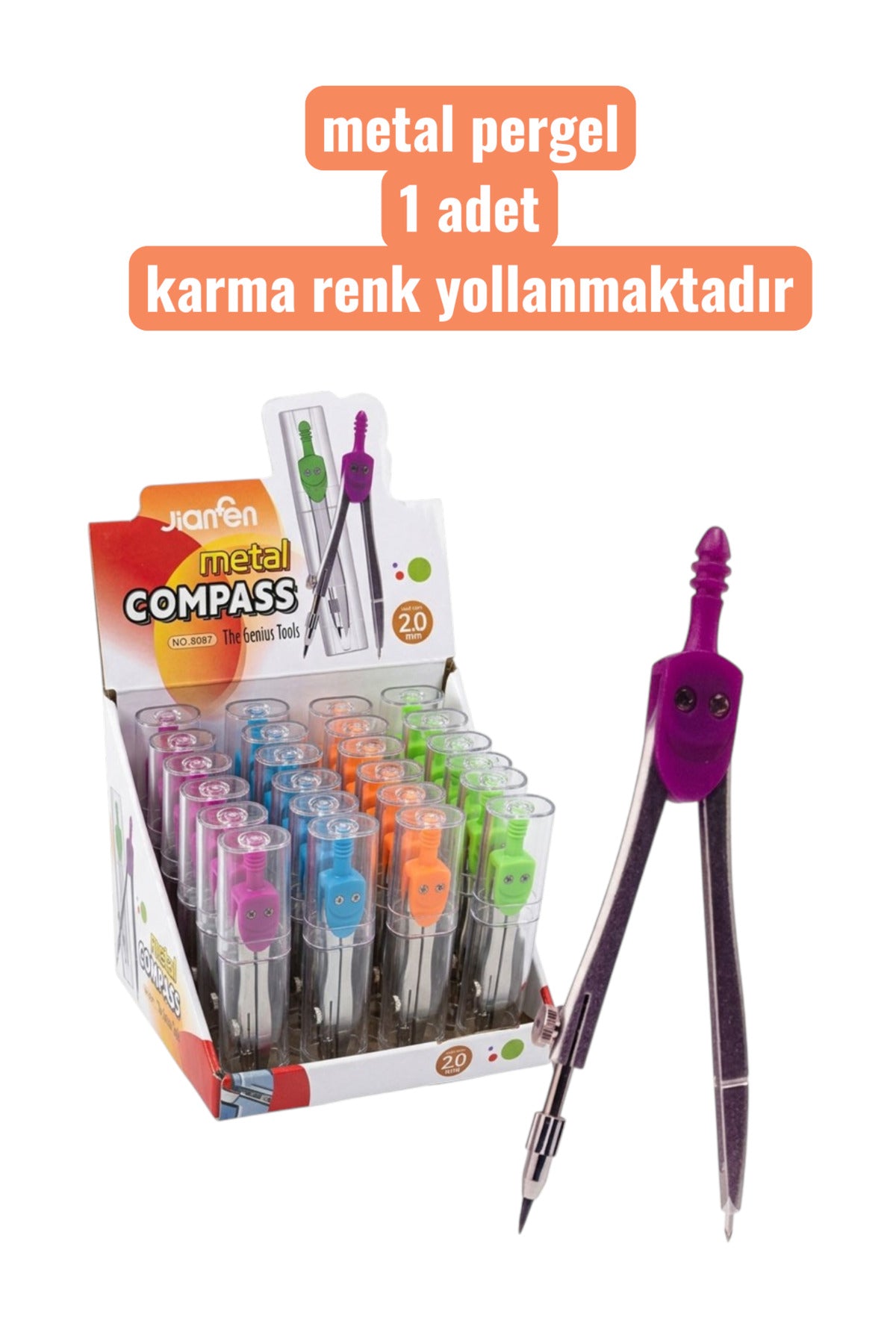 metal pergel 1 adet karma renk yollanmaktadır