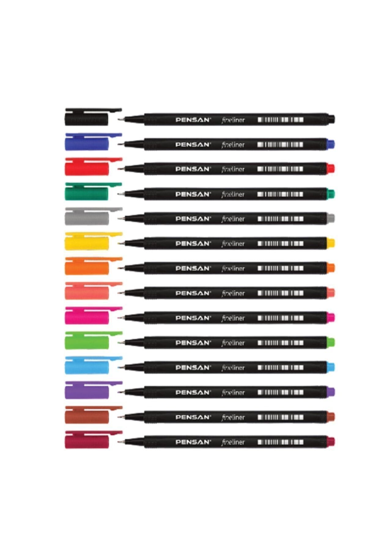 14 Renk Fineliner 0.4 Mm Ince Uçlu Kalem Set