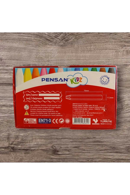Kidz Pastel Boya 12 Renk Kutulu 98060 2 Paket
