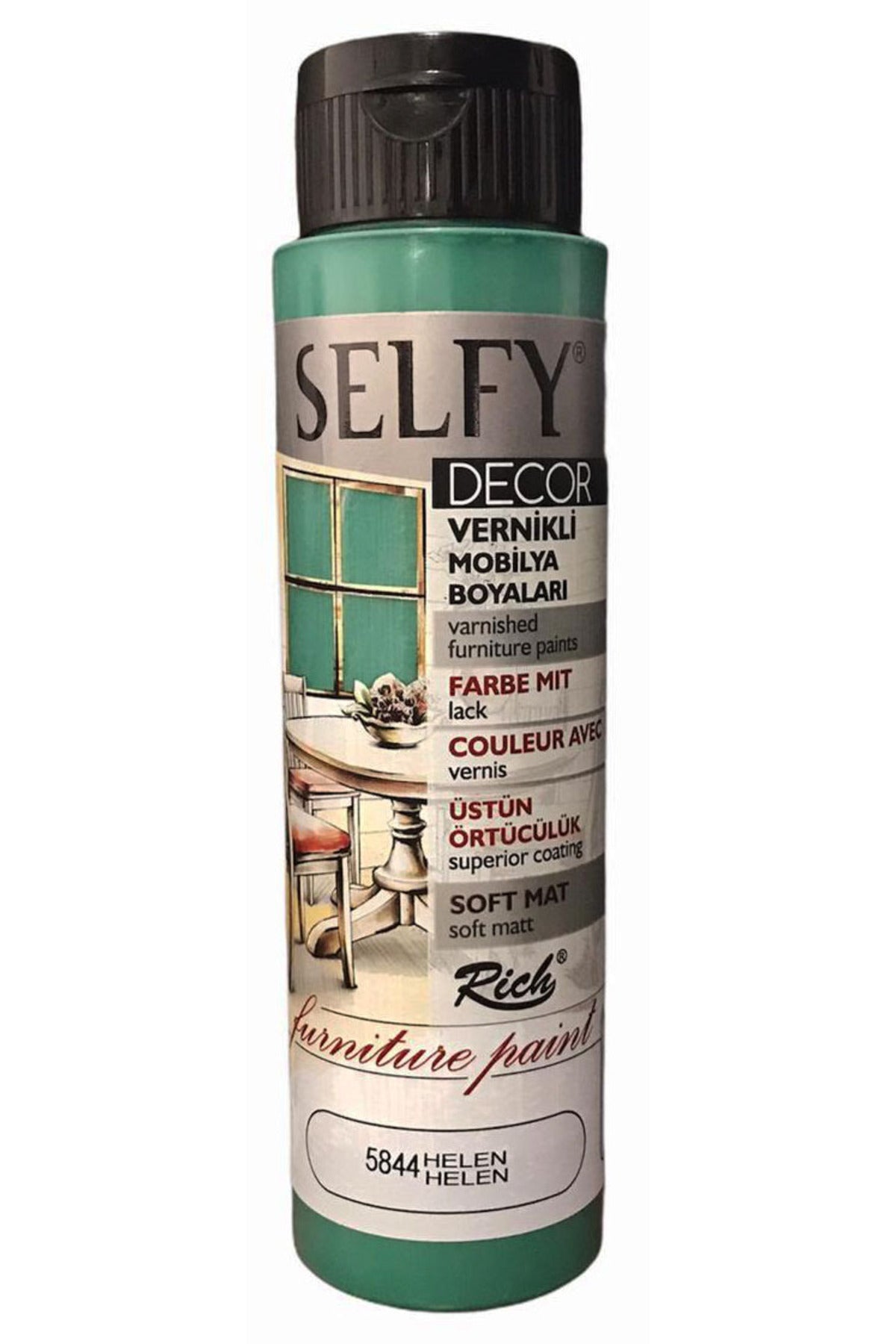 Rich Selfy Decor Vernikli Boya 500cc - Helen 5844