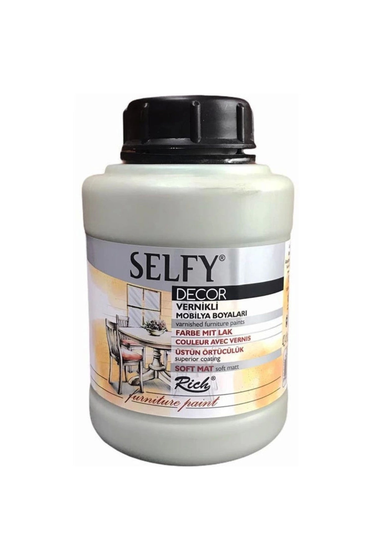 Selfy Decor Kendinden Vernikli Mobilya Boyası 1250 Cc Ihlamur 12842
