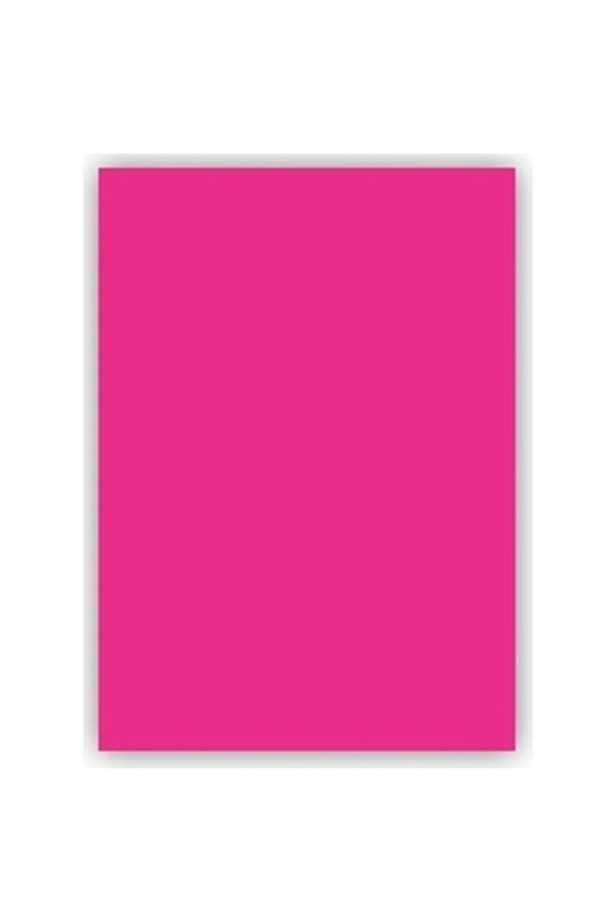20 Adet 50x70 Fosforlu Fon Kartonu Pembe 160 Gr