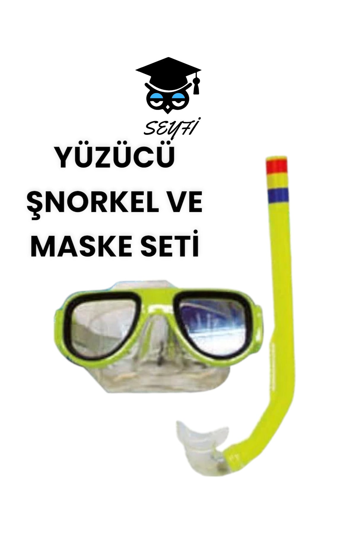 YÜZÜCÜ MASKE VE ŞNORKEL SETİ