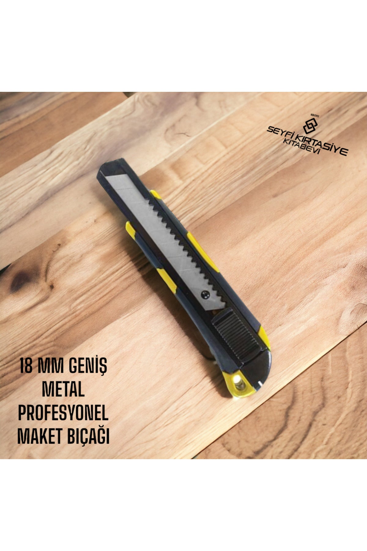 18 MM PROFESYONEL MAKET BIÇAĞI GENİŞ UÇ KOMPLE METAL KOD:234