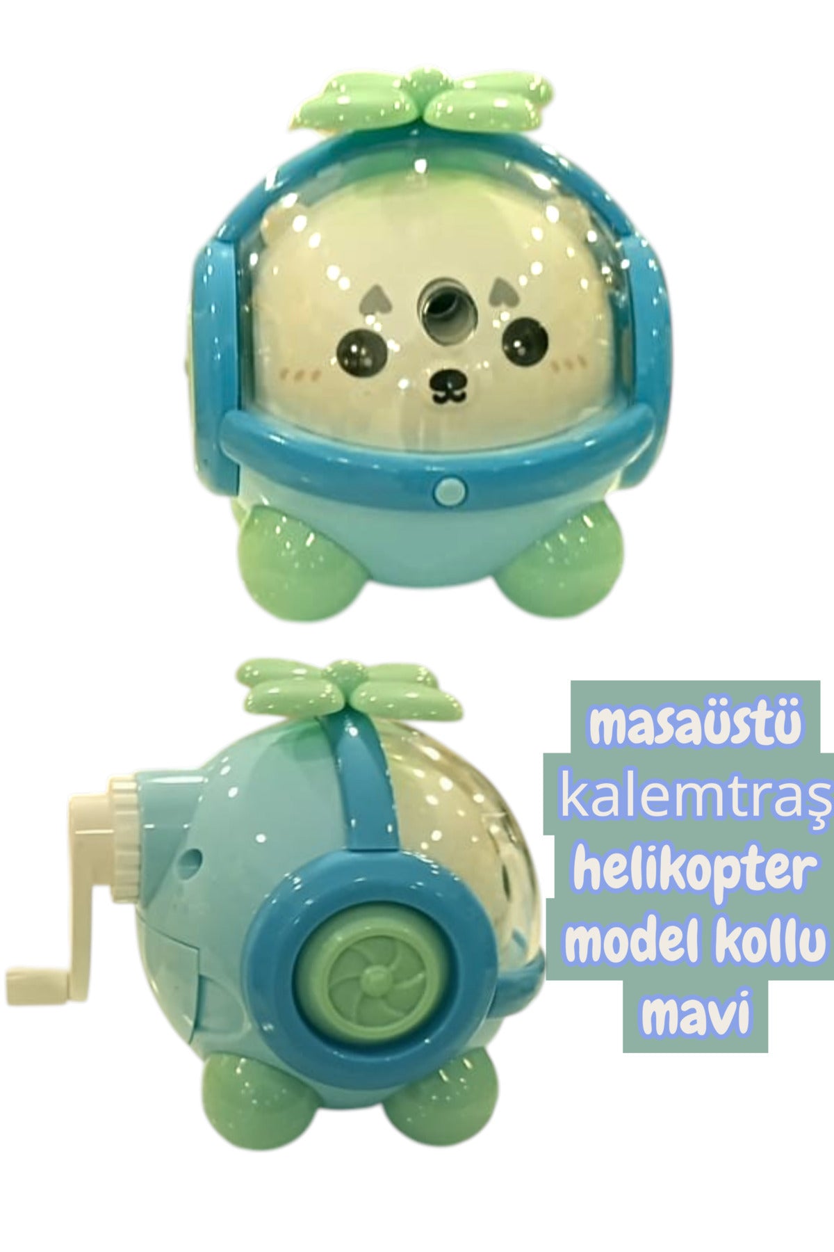 masaüstü kollu kalemtraş helikopter model
