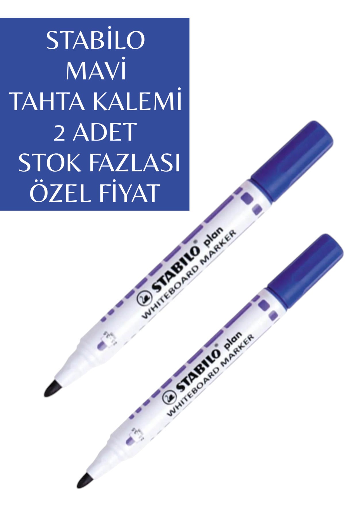Mavi Tahta Kalemi 2 adet stok fazlası özel fiyat