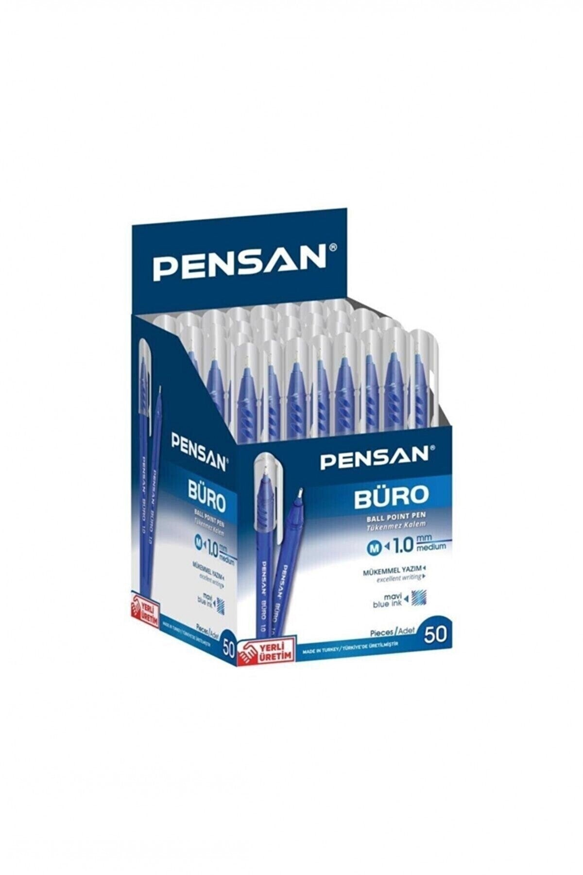 Tükenmez Kalem Mavi 1 Mm 50'li Paket