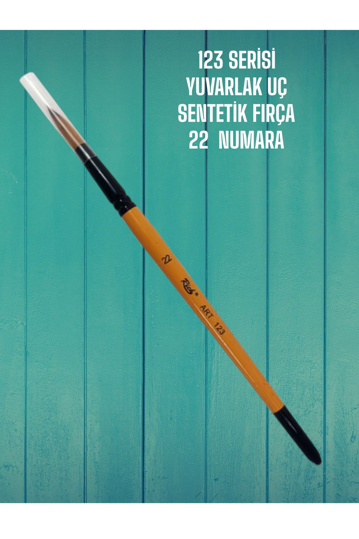 22 Numara 123 Serisi Yuvarlak Uç Fırça Sentetik Kıl