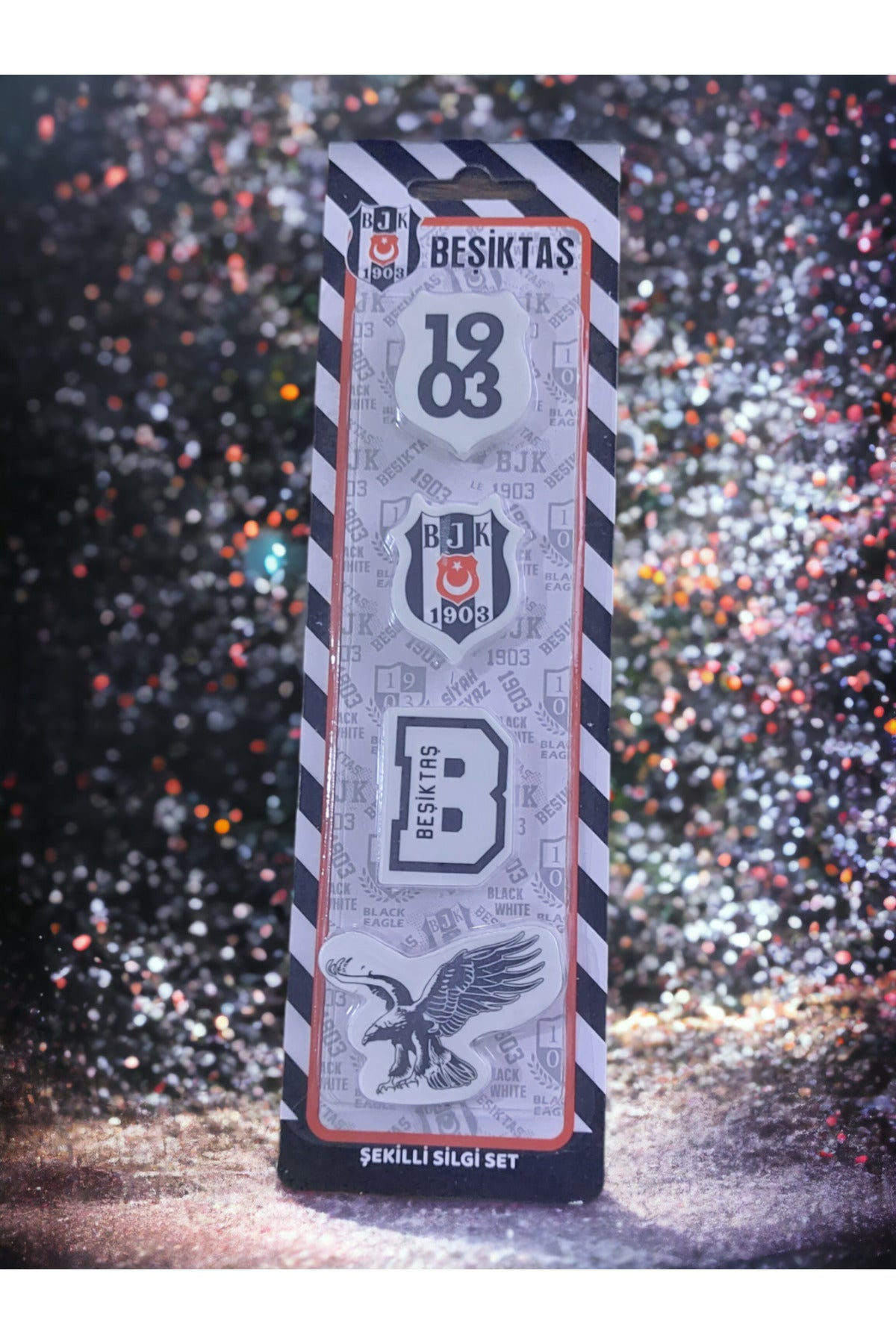 TARAFTAR 4 LÜ SİLGİ SETİ BEŞİKTAŞ ÜRÜN