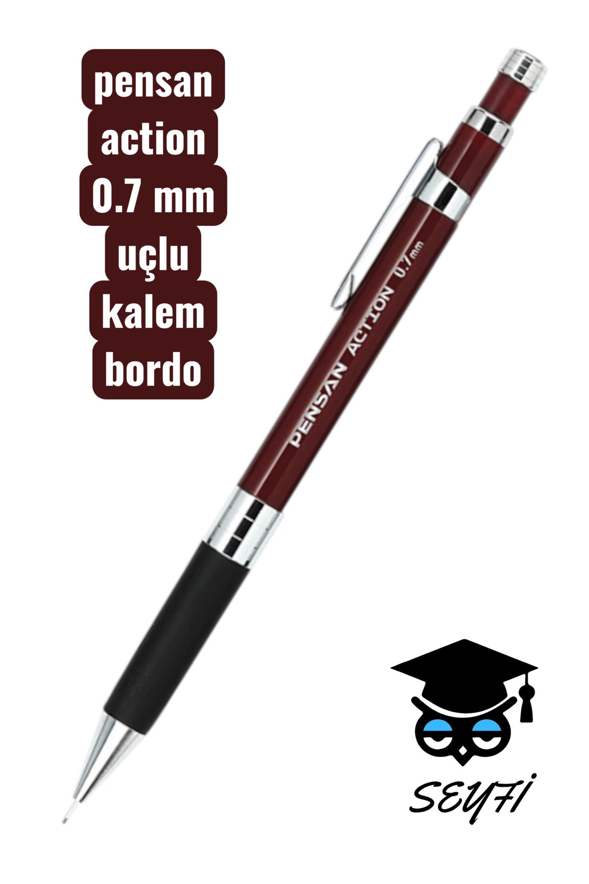 pensan Action Versatil Kalem 0.7 mm uçlu kalem silikon tutma alanı ve kaliteli mekanizma