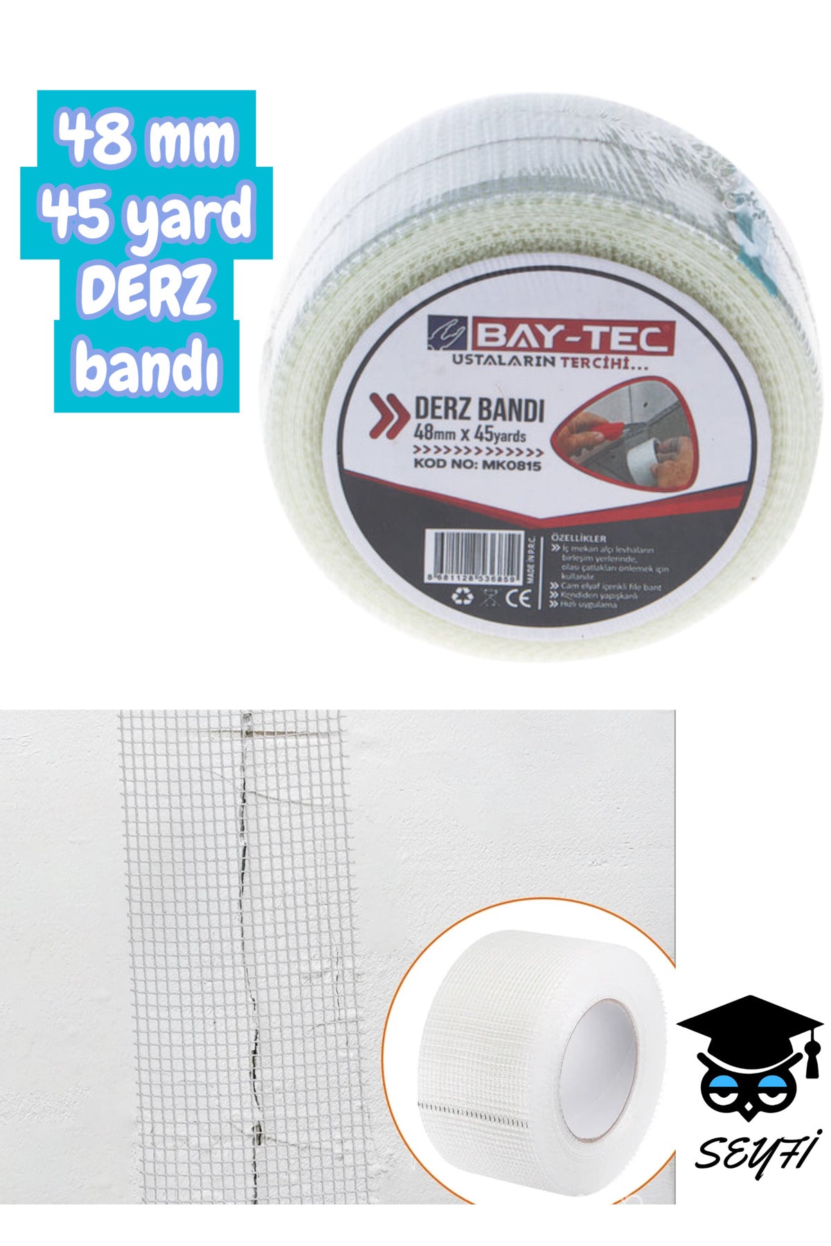 48 mm x 45 yard DERZ bandı