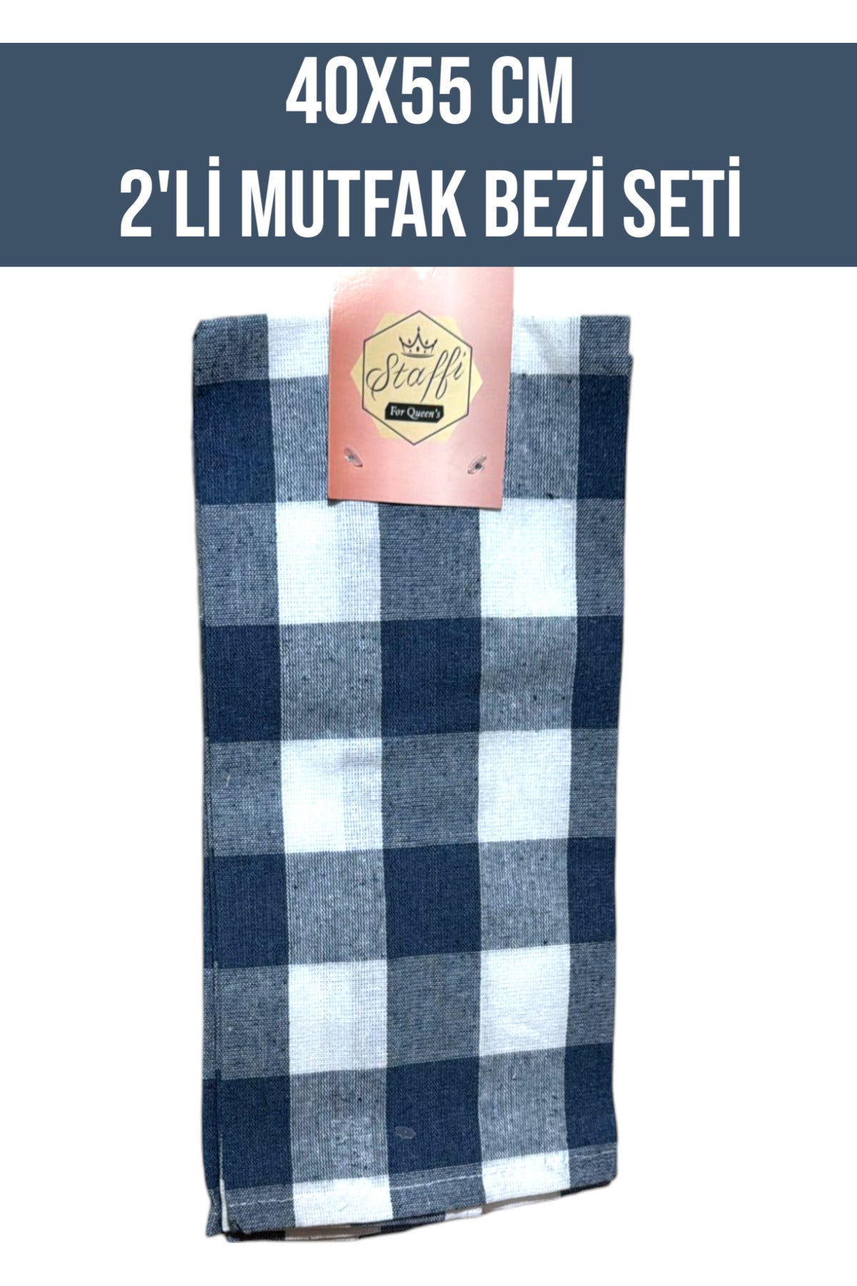 40x55 CM 2'Lİ MUTFAK TEMİZLİK BEZİ SETİ