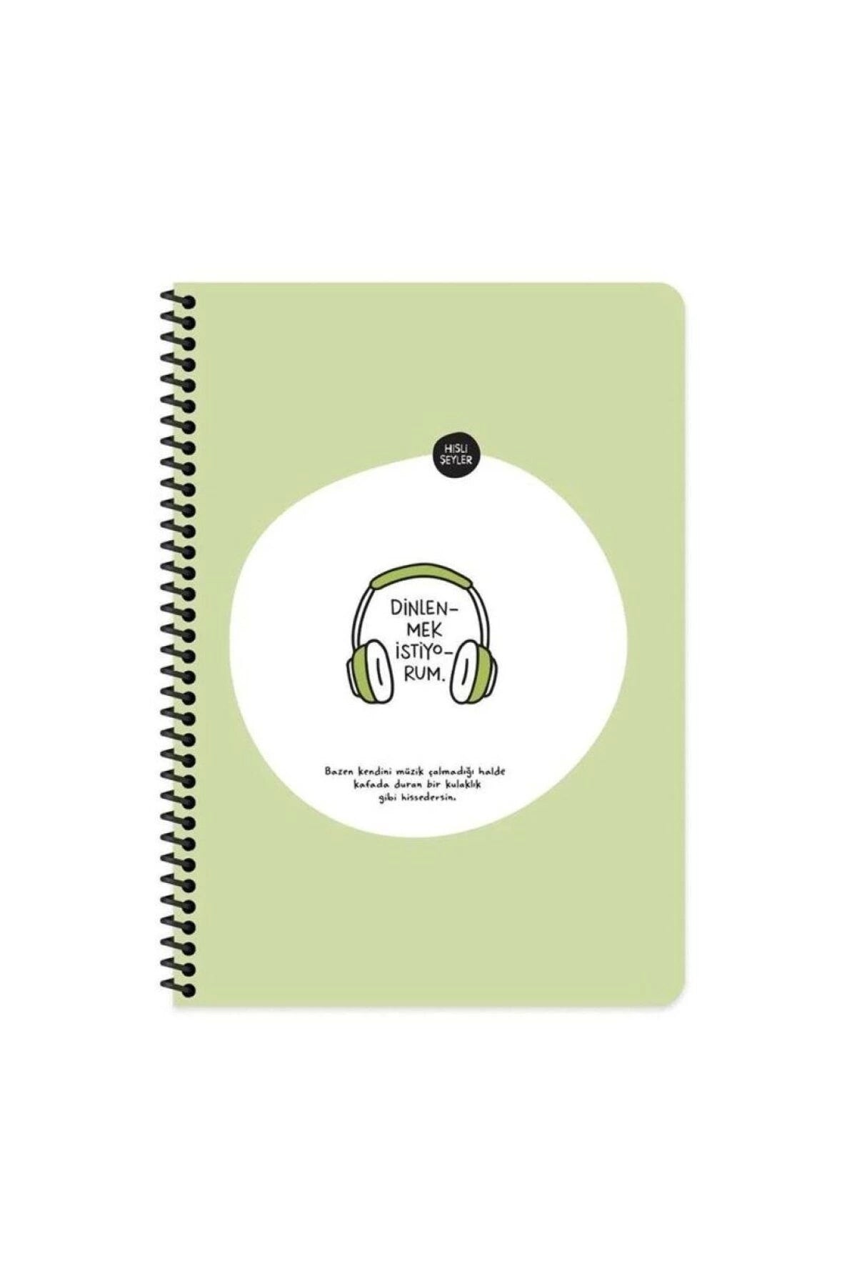 Keskin Color A4 80 Yp. Dinlenmek Istiyor Kareli Spiralli Stickerli Defter 500519-99