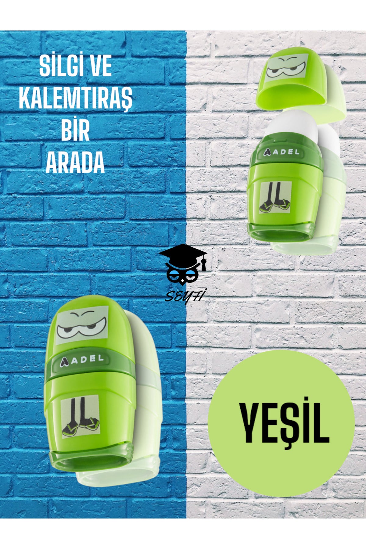 CUBİES SİLGİLİ KALEMTRAŞ 1 ADET