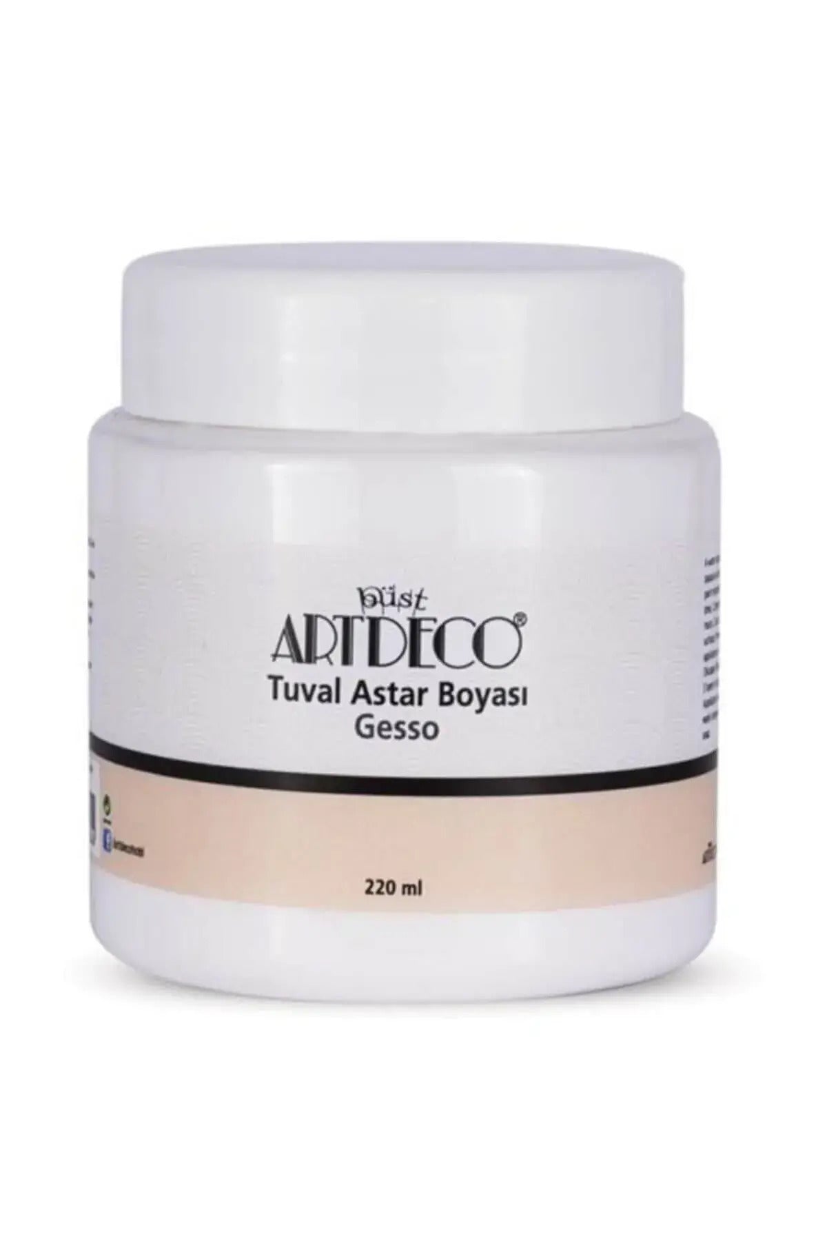 Gesso 220ml Tuval Astar Boyası Beyaz / Y-85N- 930