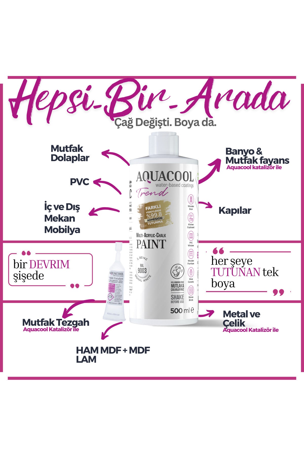 Aquacool Trend Mac Boya Beyaz 101