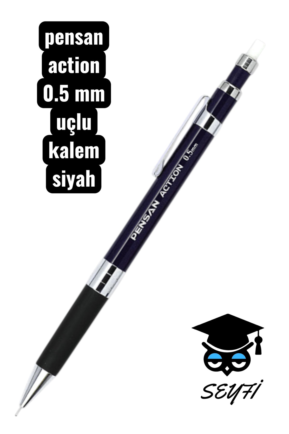 pensan Action Versatil Kalem 0.5 mm uçlu kalem silikon tutma alanı ve kaliteli mekanizma