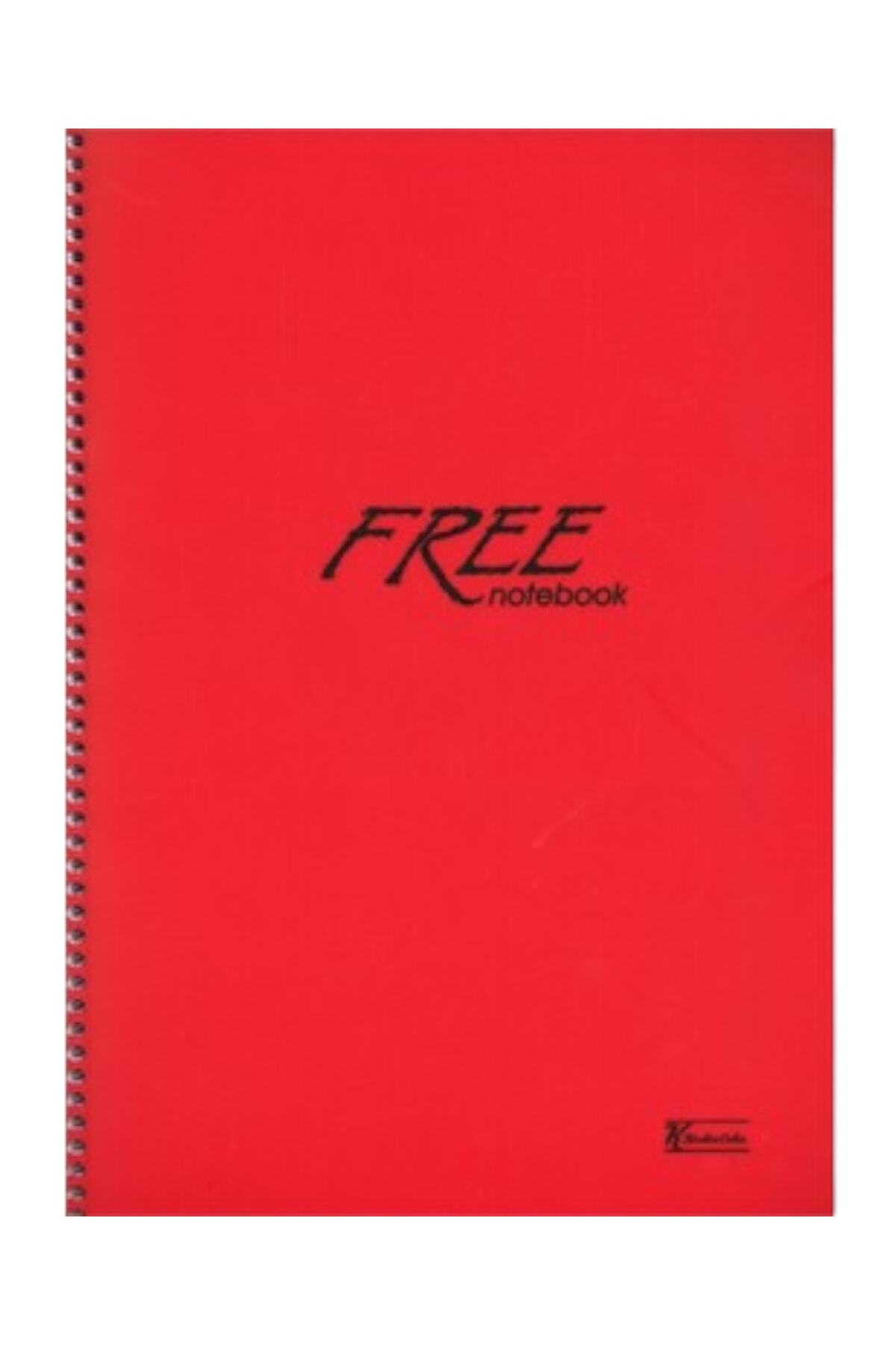 19x25 Cm 100 Yaprak Çizgisiz Free Notebook Plastik Kapak Telli Defter 60 Gr Beyaz Sayfalı