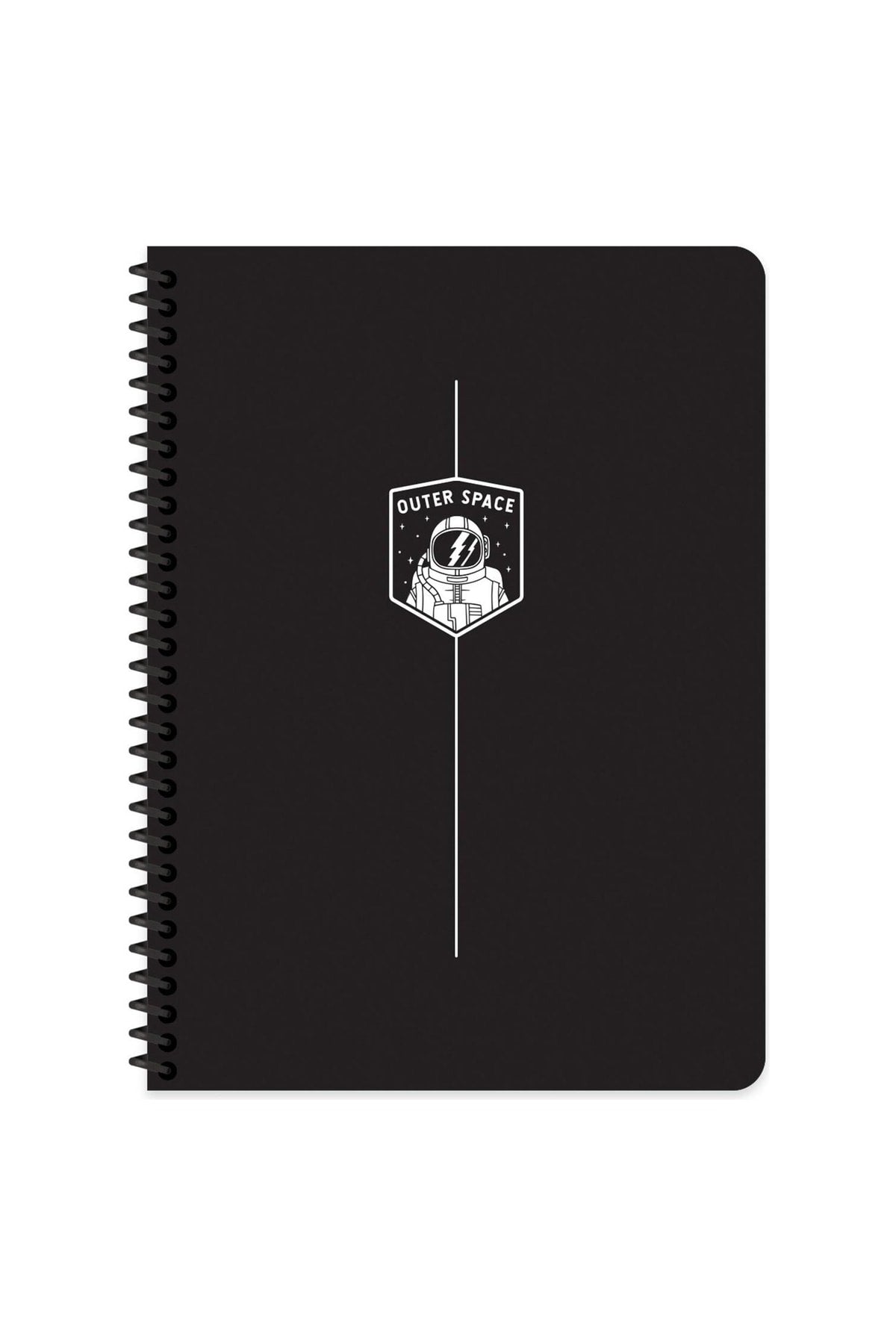 16x22 Cm 80 Yaprak Çizgisiz Plastik Kapak Telli Defter 60 Gram Beyaz Sayfa