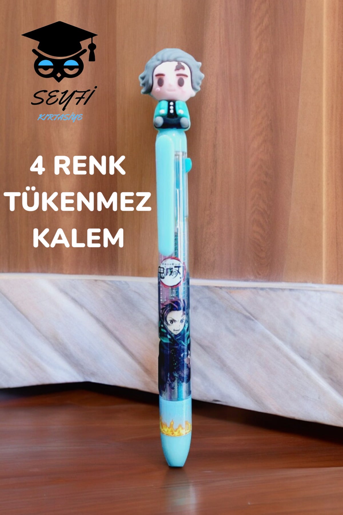 4 RENKLİ TÜKENMEZ KALEM ANİME MODELLER 1 ADET