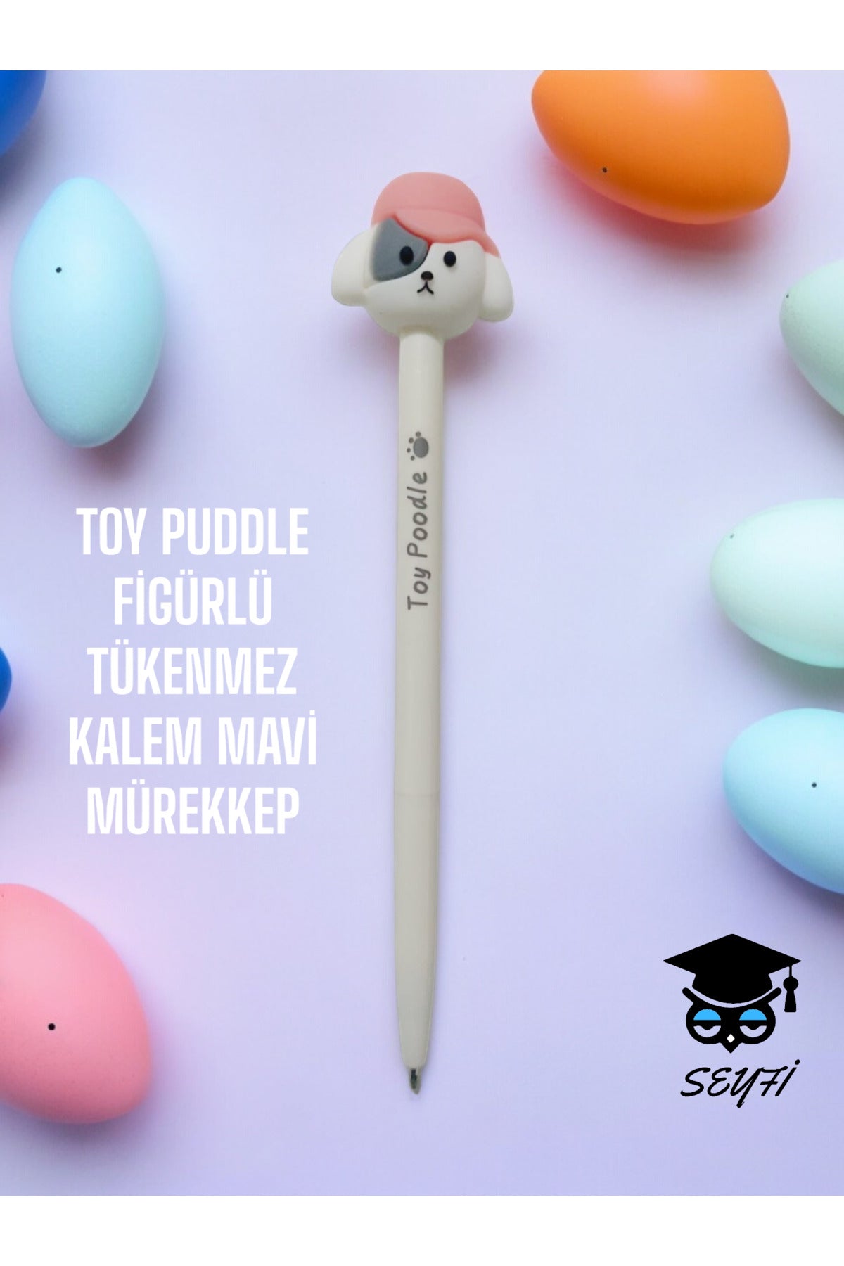TOY PUDDLE FİGÜRLÜ TÜKENMEZ KALEM MAVİ MÜREKKEP