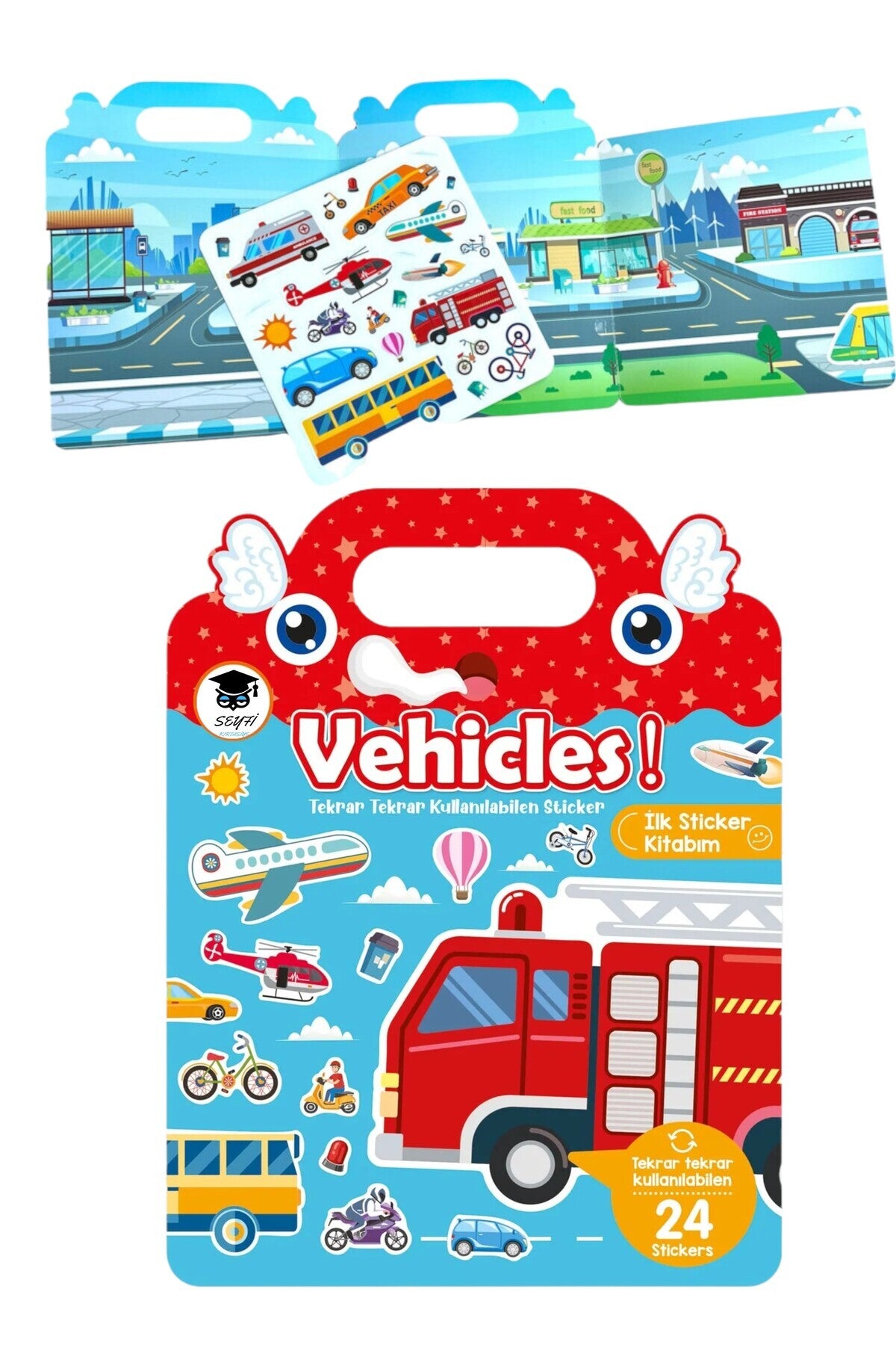 TEKRAR TEKRAR KULLANILABİLEN STICKER DEFTER BİÇİMİNDE