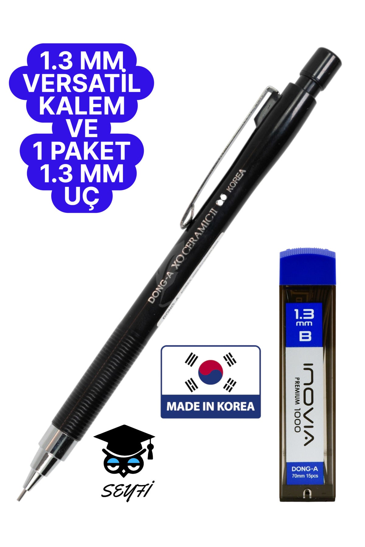 1.3 MM VERSATİL KALEM VE 1 PAKET 1.3 MM UÇ