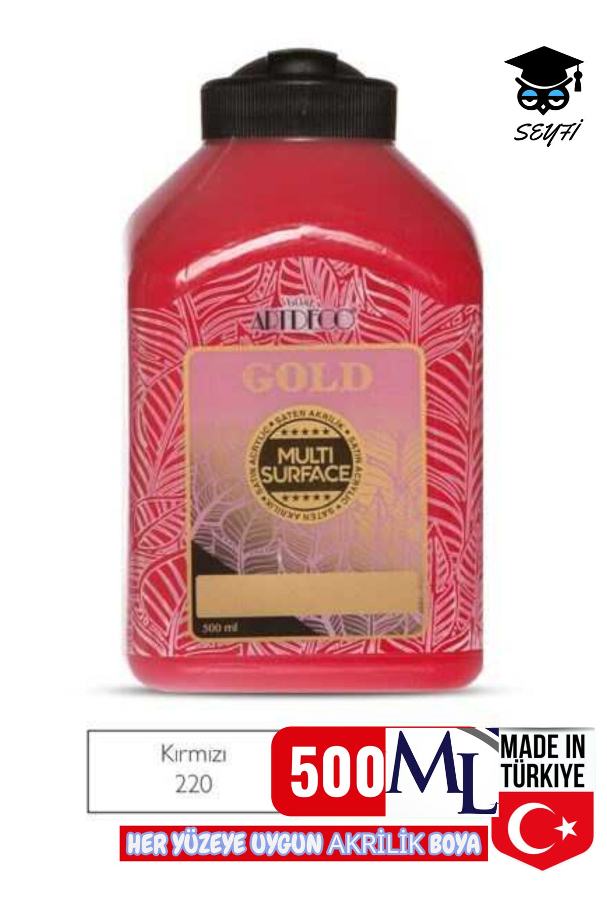 500 ML multi surface akrilik boya her yüzeye uygun artdeco