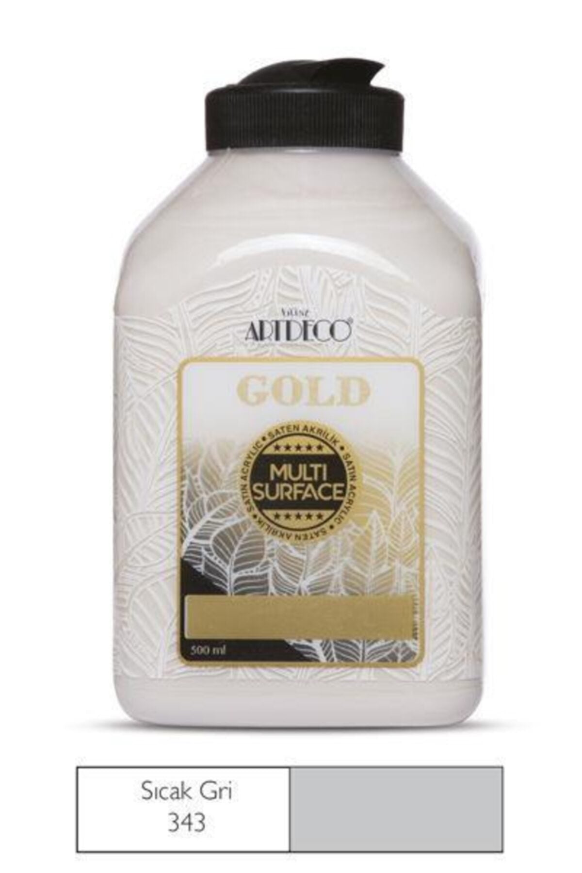 Gold Multi Surface Akrilik Boya 500 ml. 343 SICAK GRİ