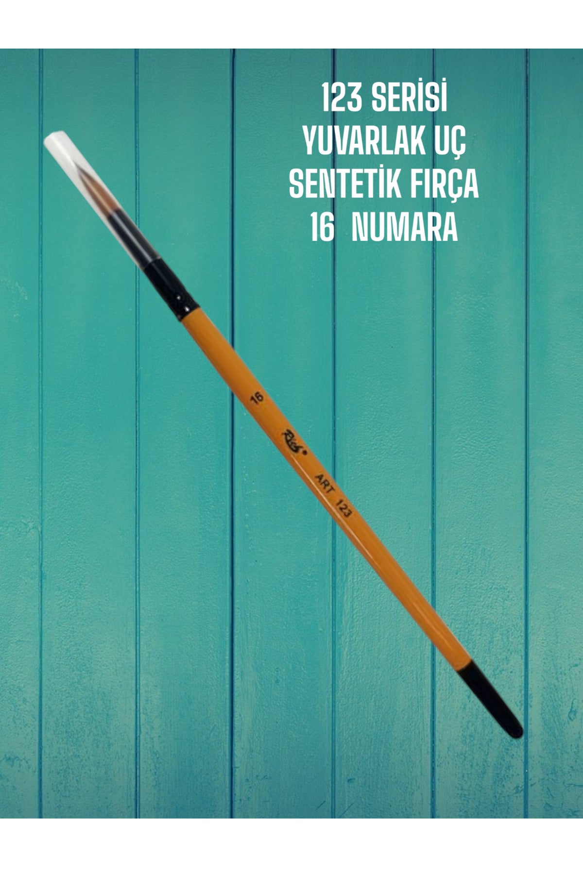 16 Numara 123 Serisi Yuvarlak Uç Fırça Sentetik Kıl