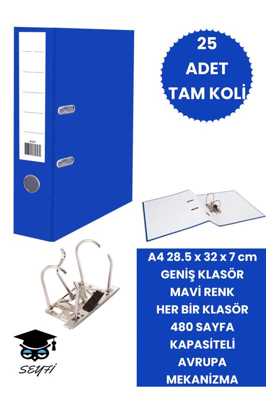 A4 OFİS KLASÖRÜ BÜRO EVRAK DÜZENLEYİCİ KLASÖR ÇİFT METAL HALKA AVRUPA MEKANİZMA