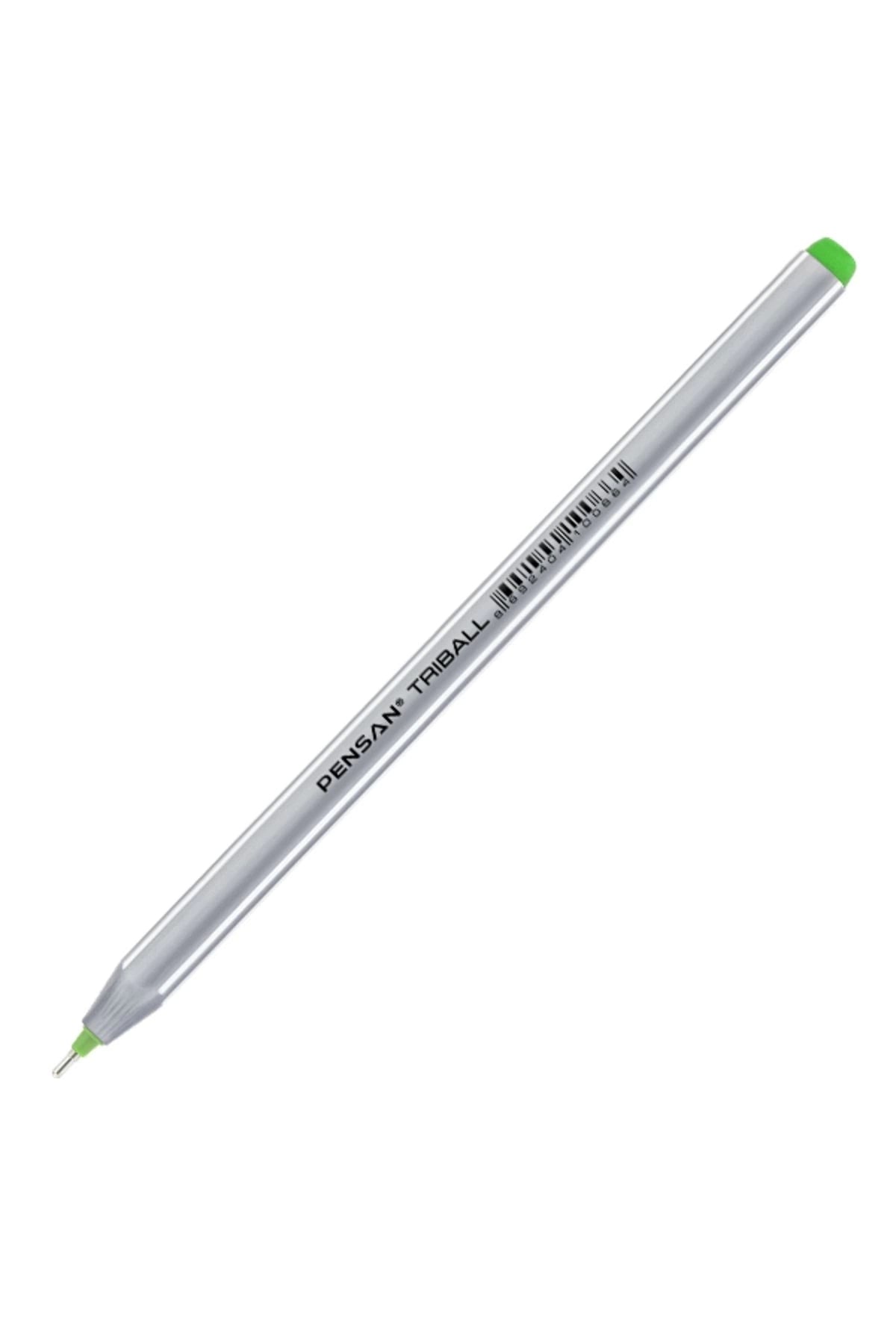Tükenmez Kalem Triball 1.0 Mm Bilye Uç Açık Yeşil 12 Li 1003-12-lı-pkt