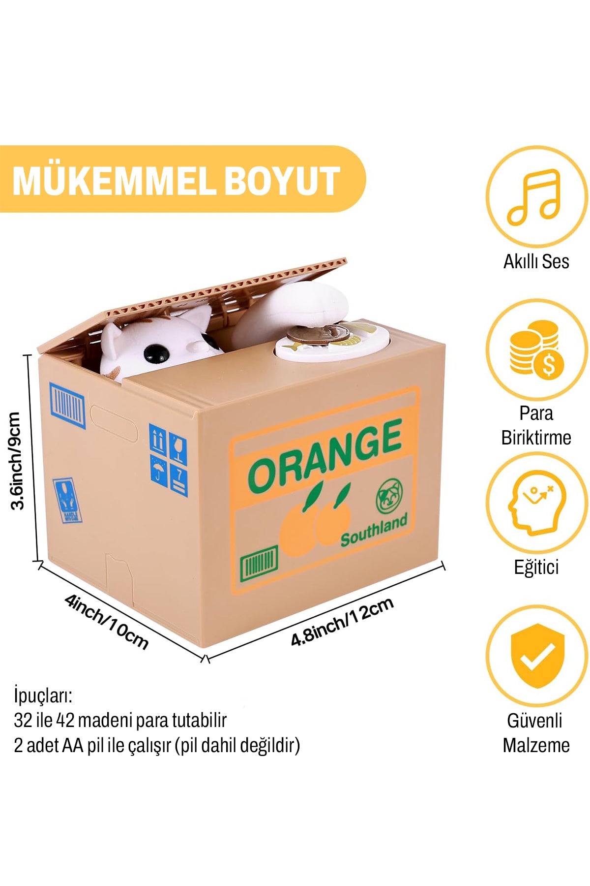 Konuşan Hırsız Kedi Kumbara - Para Toplayan Akıllı Oyuncak