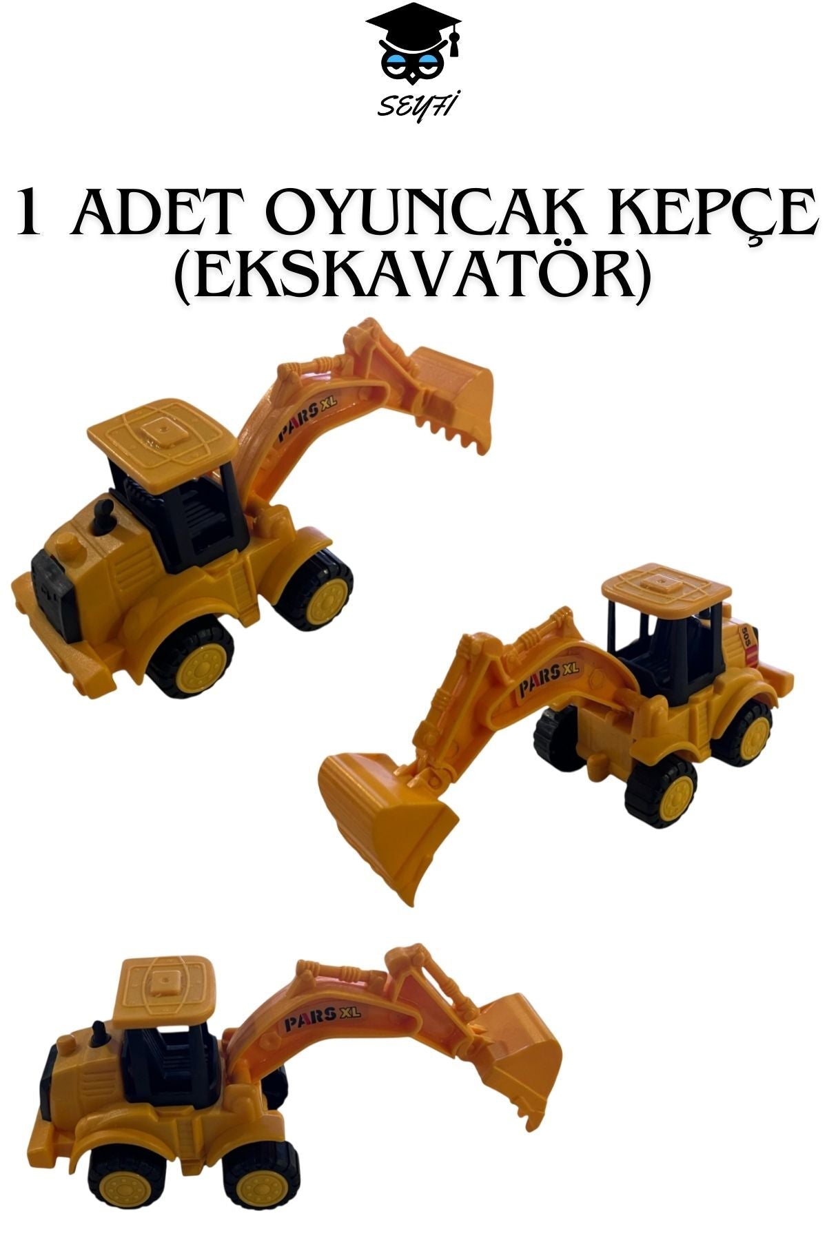 Sürtmeli Oyuncak Kepçe (Ekskavatör)