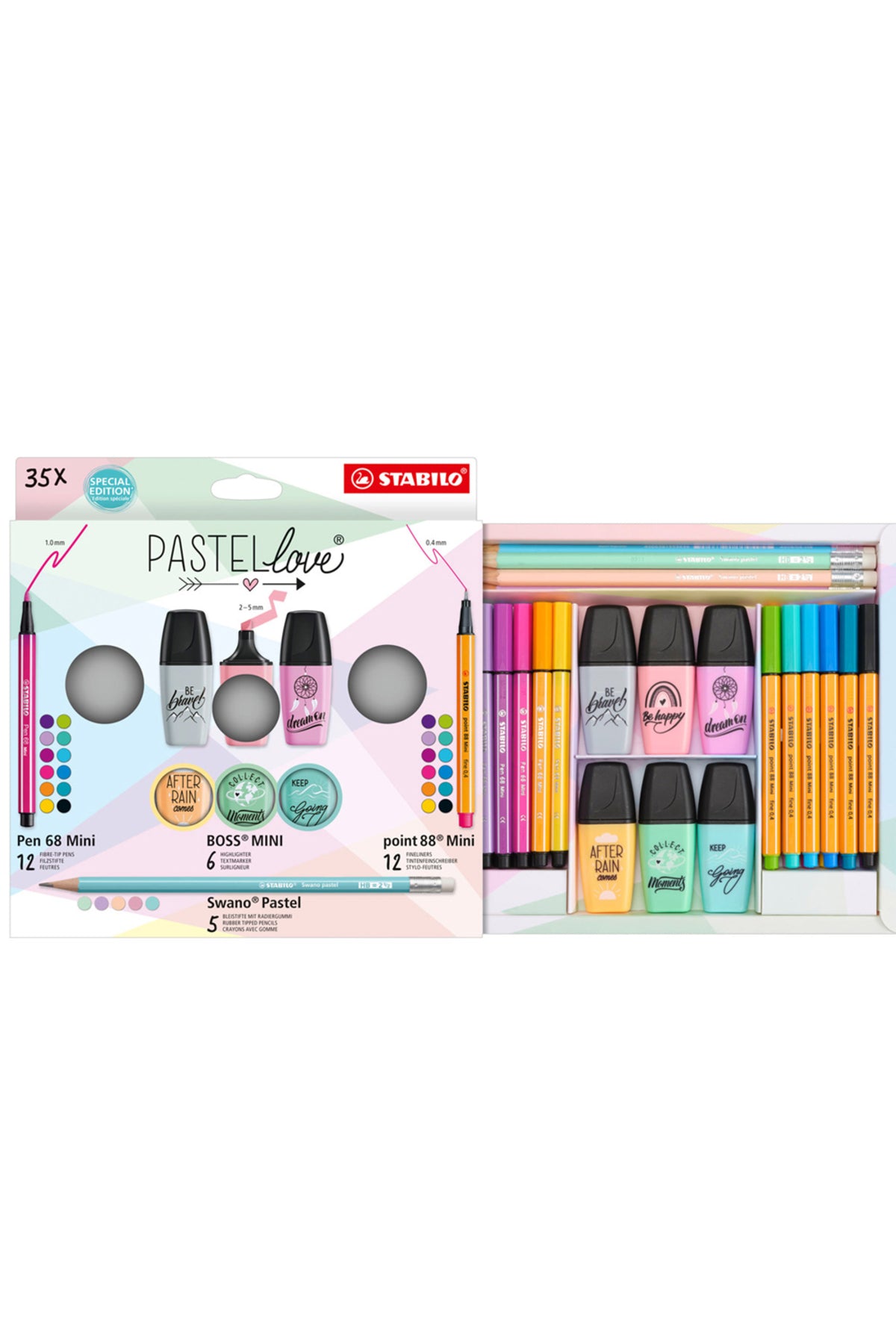Fosforlu Kalem Pastellove Mini Set 35 Li EO77/5-9