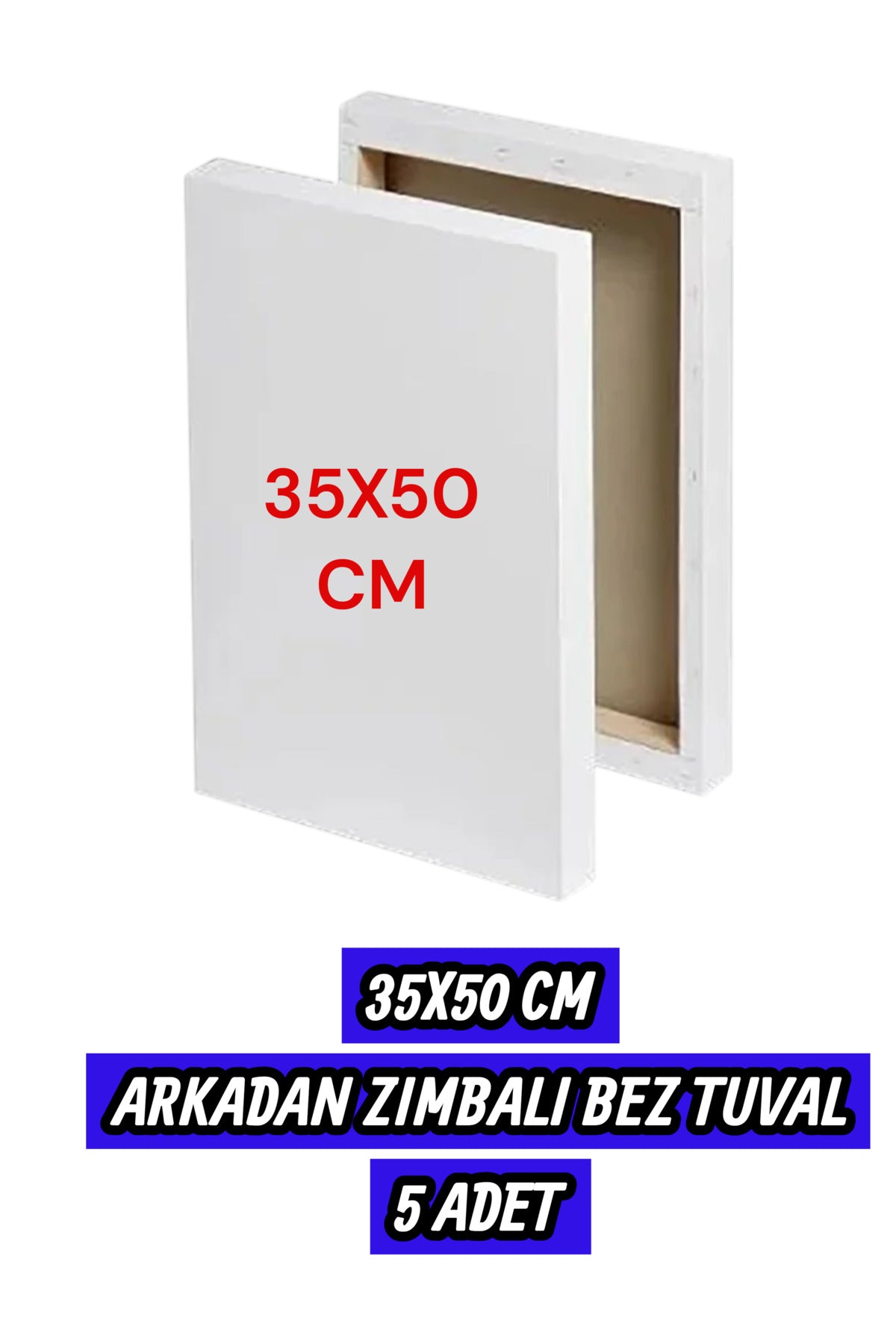 35X50 CM ARKADAN ZIMBALI BEZ TUVAL 5 ADET