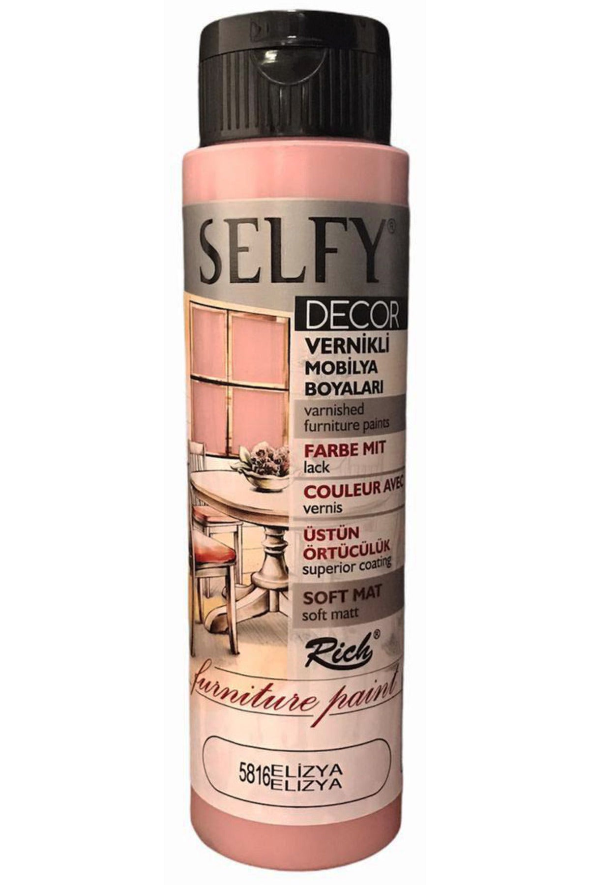 Rich Selfy Decor Vernikli Boya 500cc - Elizya 5816