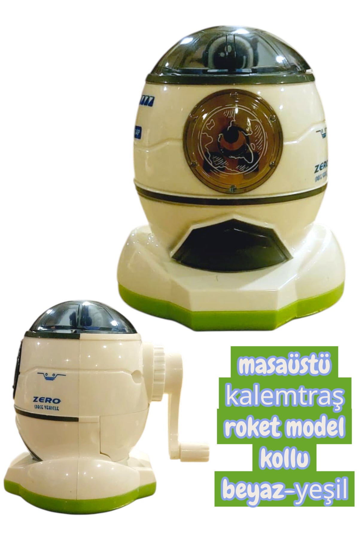 masaüstü kollu kalemtraş roket model