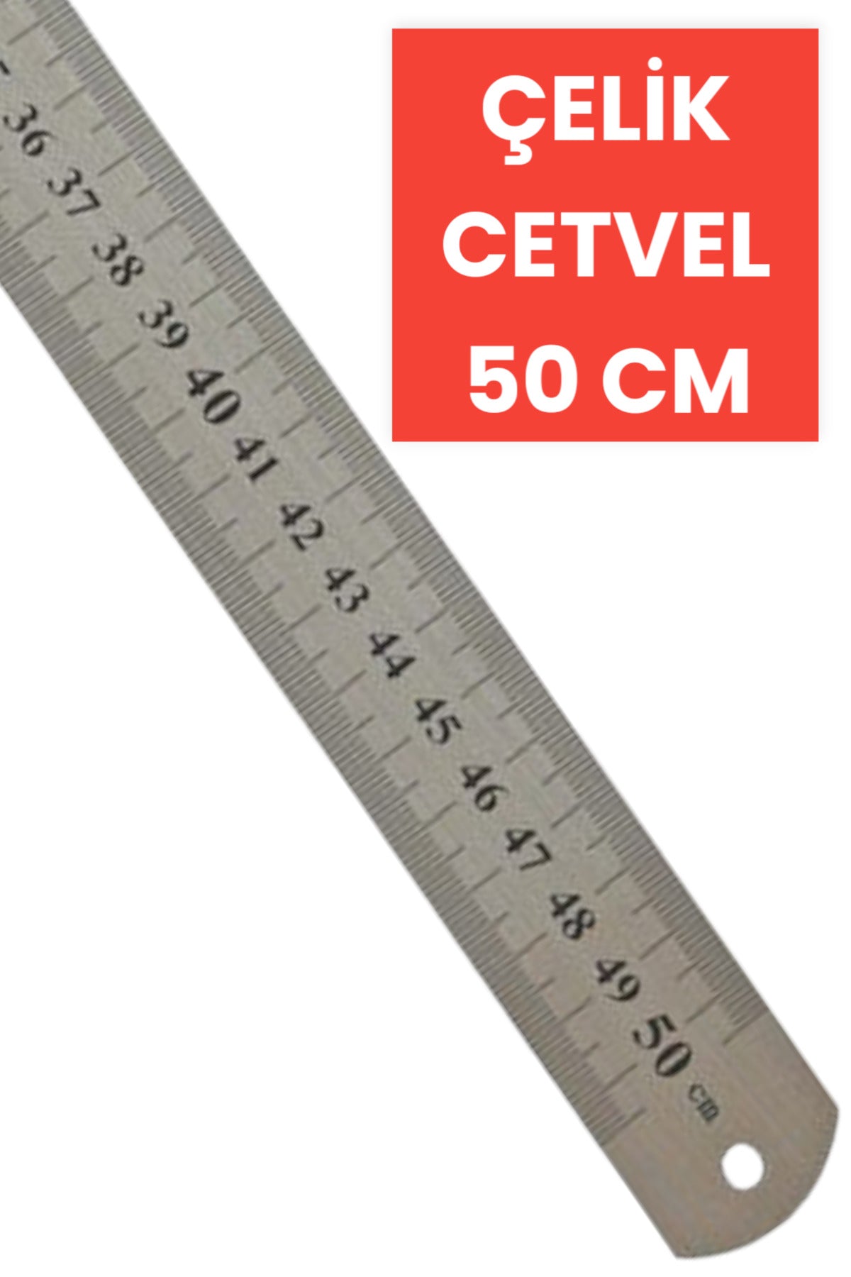 50 CM ÇELİK CETVEL METRE PASLANMAZ