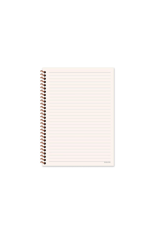 ÇİZGİLİ 16x22 CM 80 YAPRAK PLASTİK KAPAK TELLİ DEFTER KREM RENK 60 GR HAFİF KAĞIT