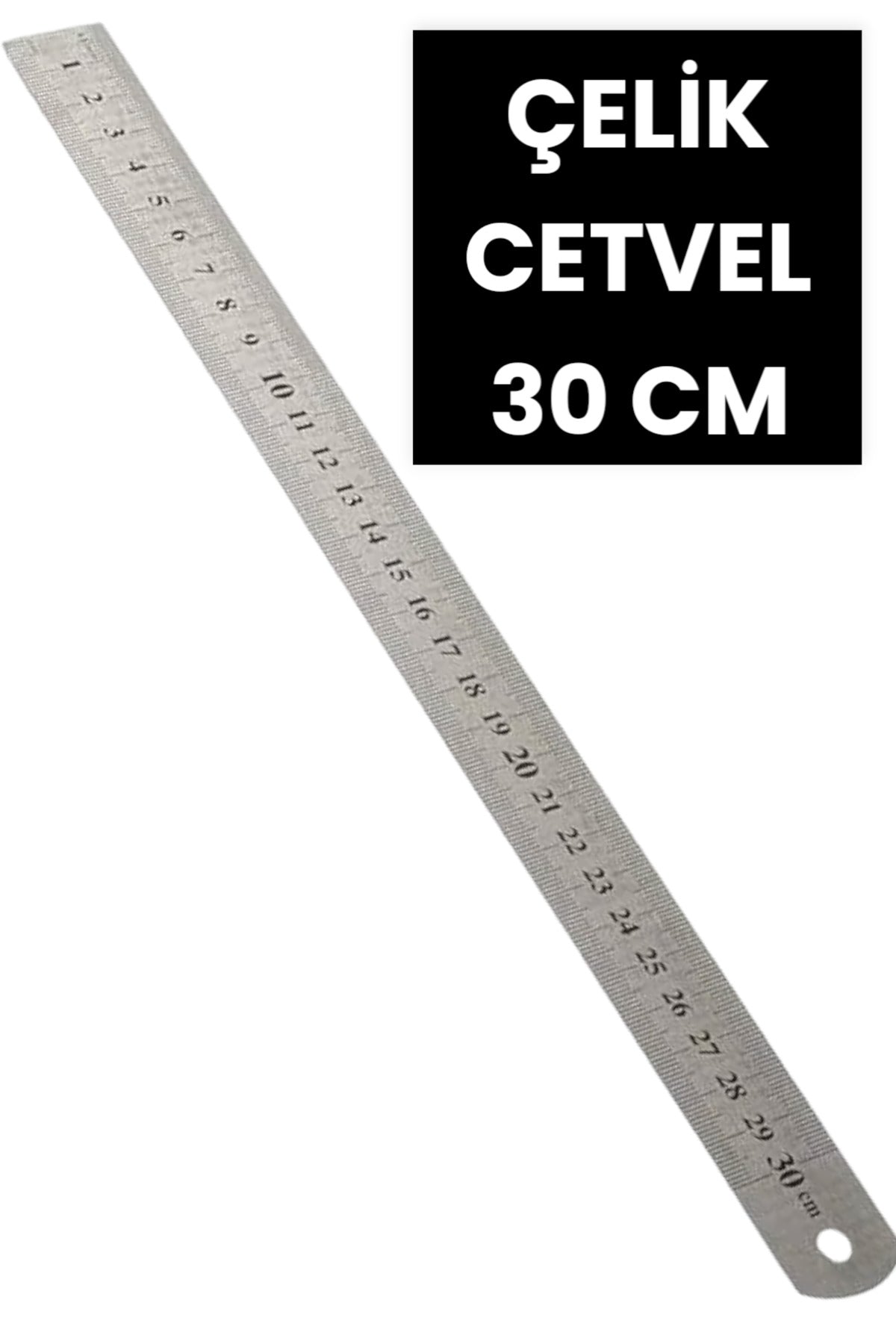 30 CM ÇELİK CETVEL METRE PASLANMAZ