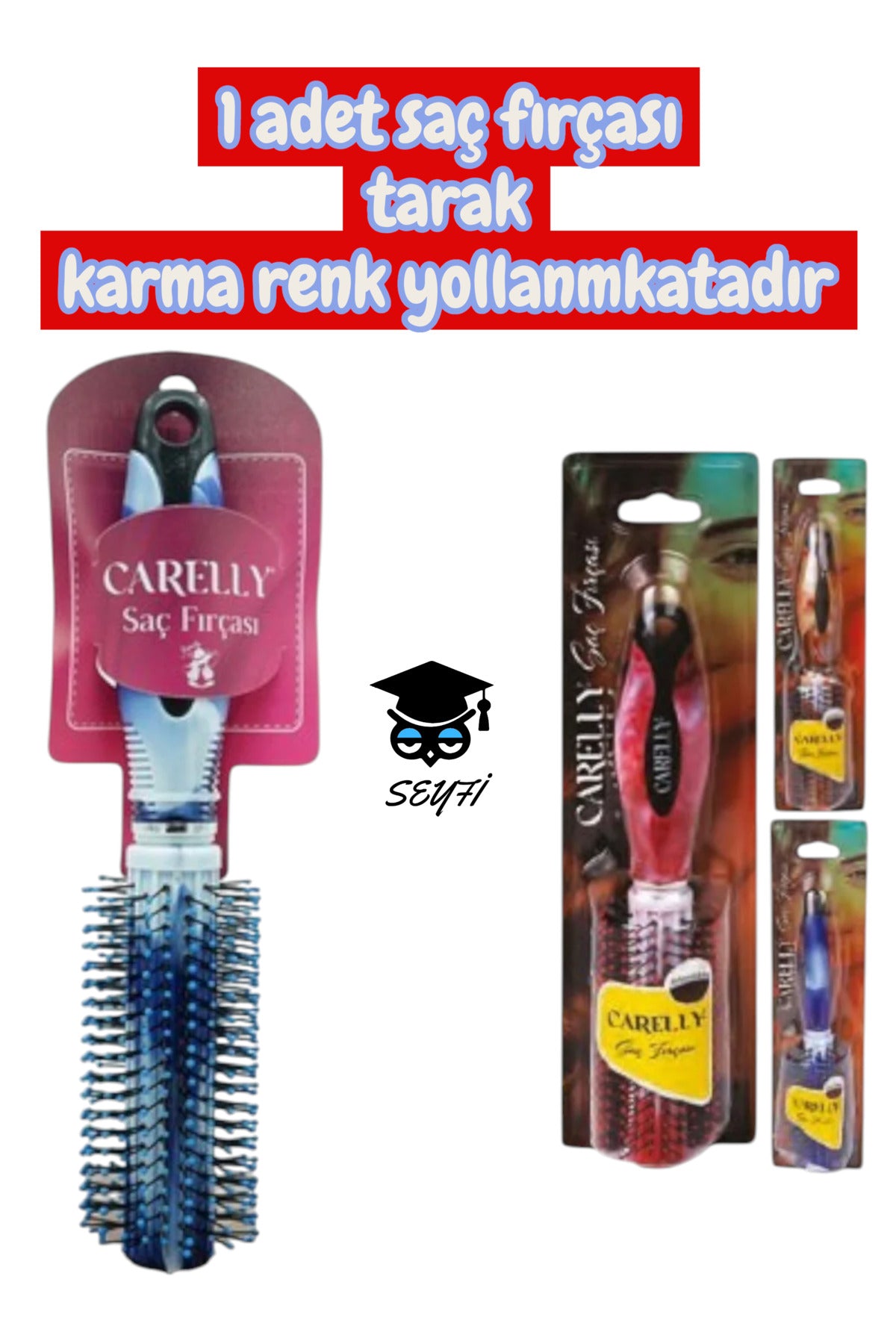 Saç Fırçası Tarak 1 adet karma renk yollanmaktadır outlet ürün stoklarla sınırlıdır